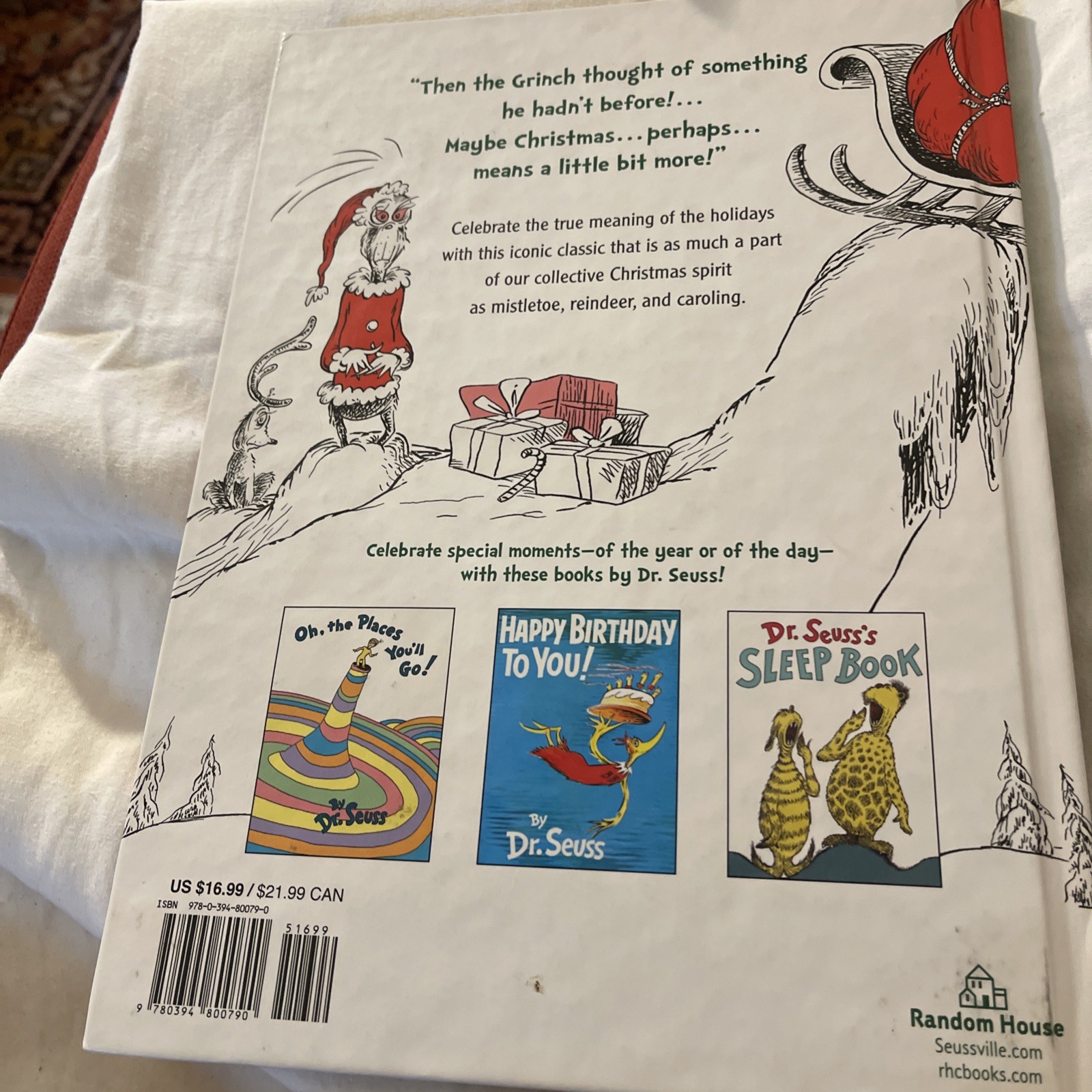 Dr Suess Book How The Grinch Stole Christmas