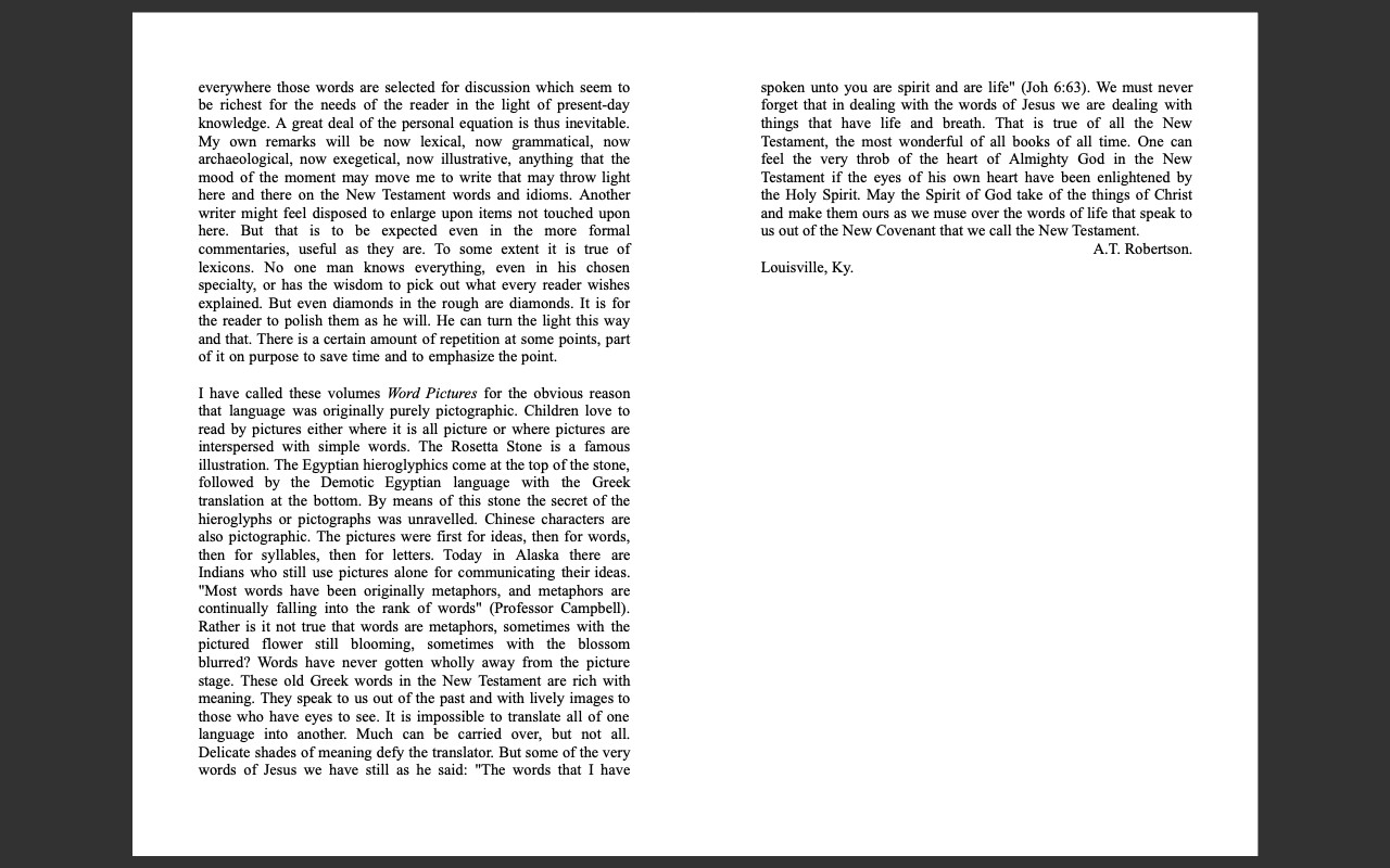 Word Pictures in the New Testament by AT Robertson (E-Book Set ) ALL 6 Volumes