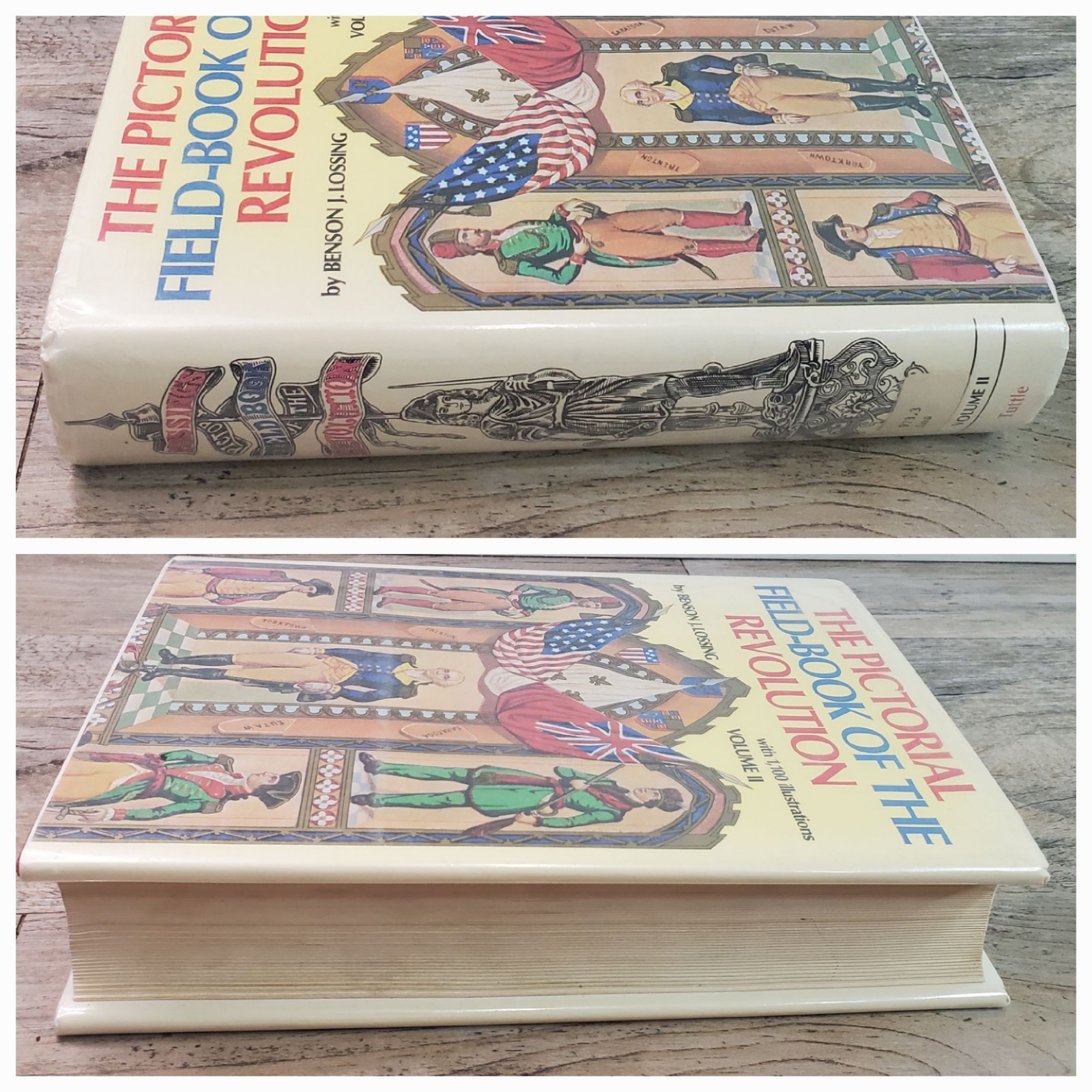 Benson Lossing Pictorial Field-Book Revolution Vol 2 Only 1972 Tuttle DAMAGED