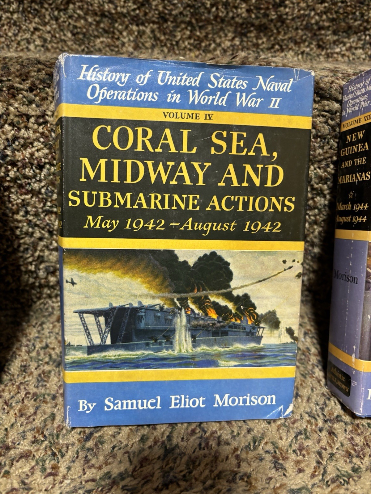 Lot Of 8 History Of United States Naval Operations In WWII 1, 3, 4, 7, 9-12