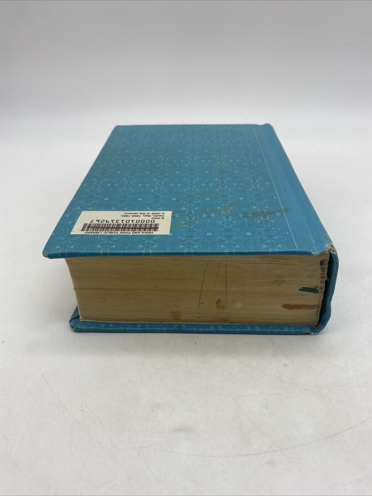 A Child of the Century by Ben Hecht Permabound 1954 1st Ed 1st Print