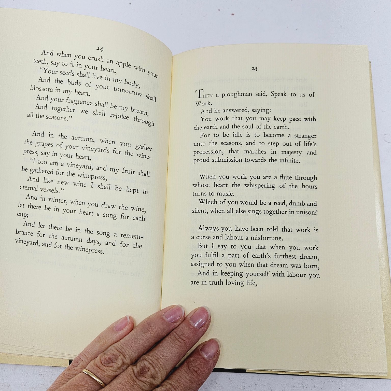 The Prophet by Kahlil Gibran 1982 Illustrated Borzoi Book HCDJ