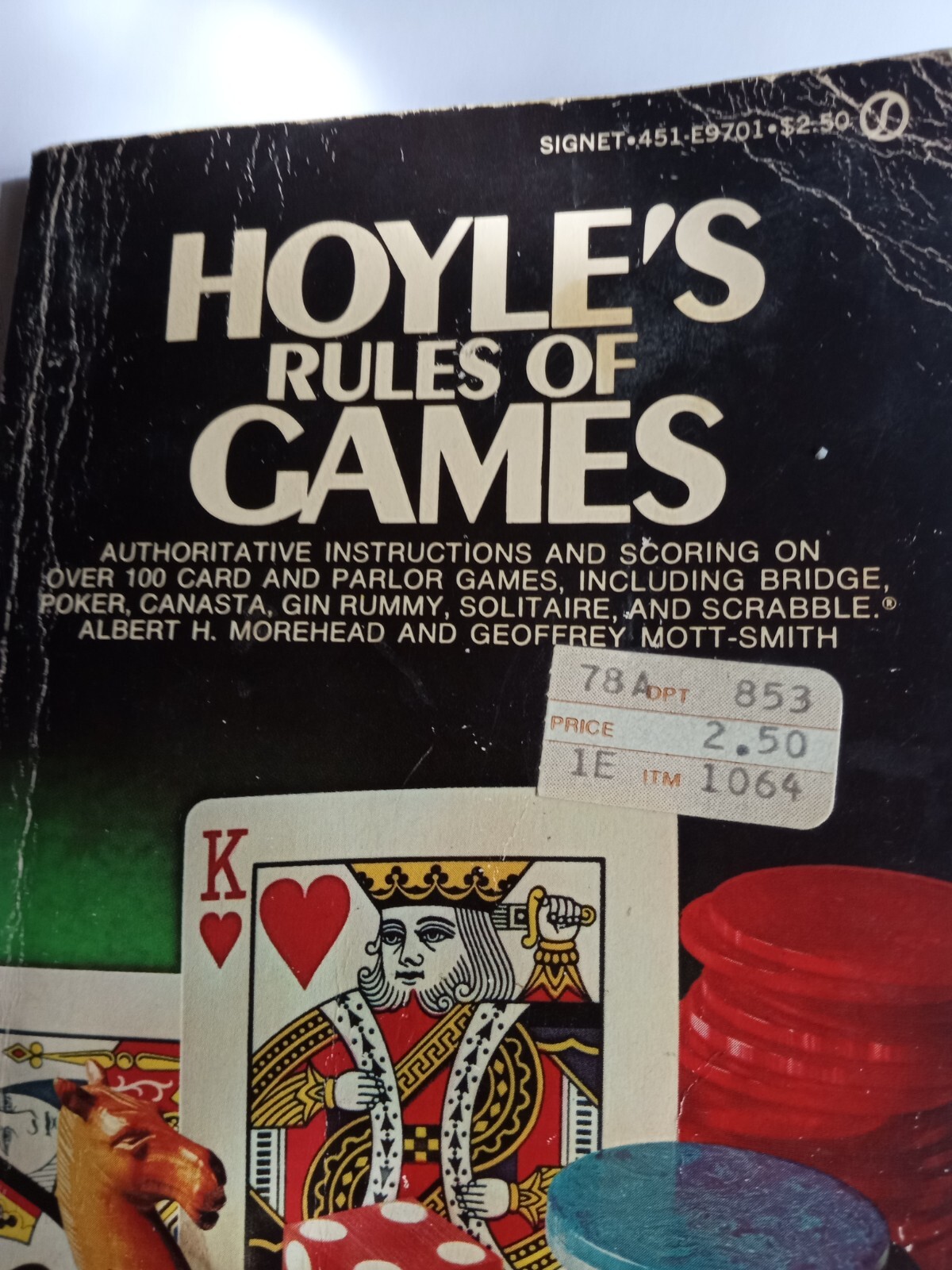 Vintage Hoyle’s Rules of Games Geoffrey Mott-Smith & Albert H Morehead Book