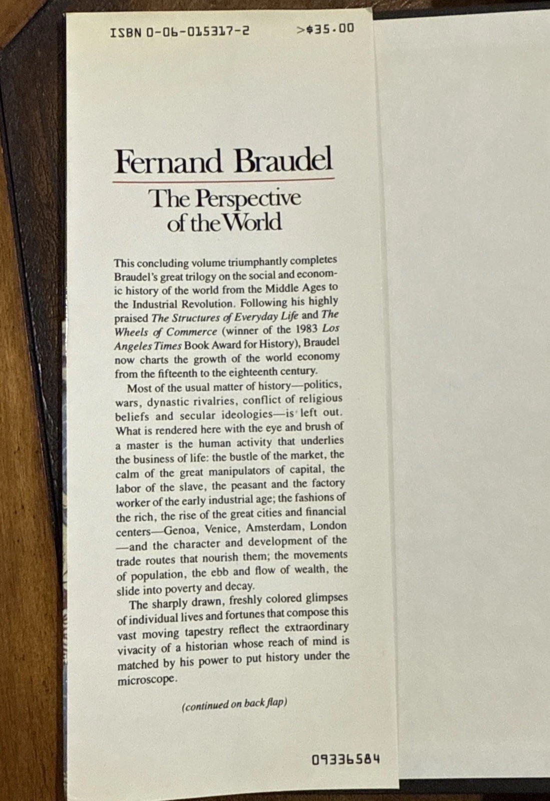 Fernand Braudel- The Structures Of Everyday Life- Vol I – II- III- (2 Hardcover