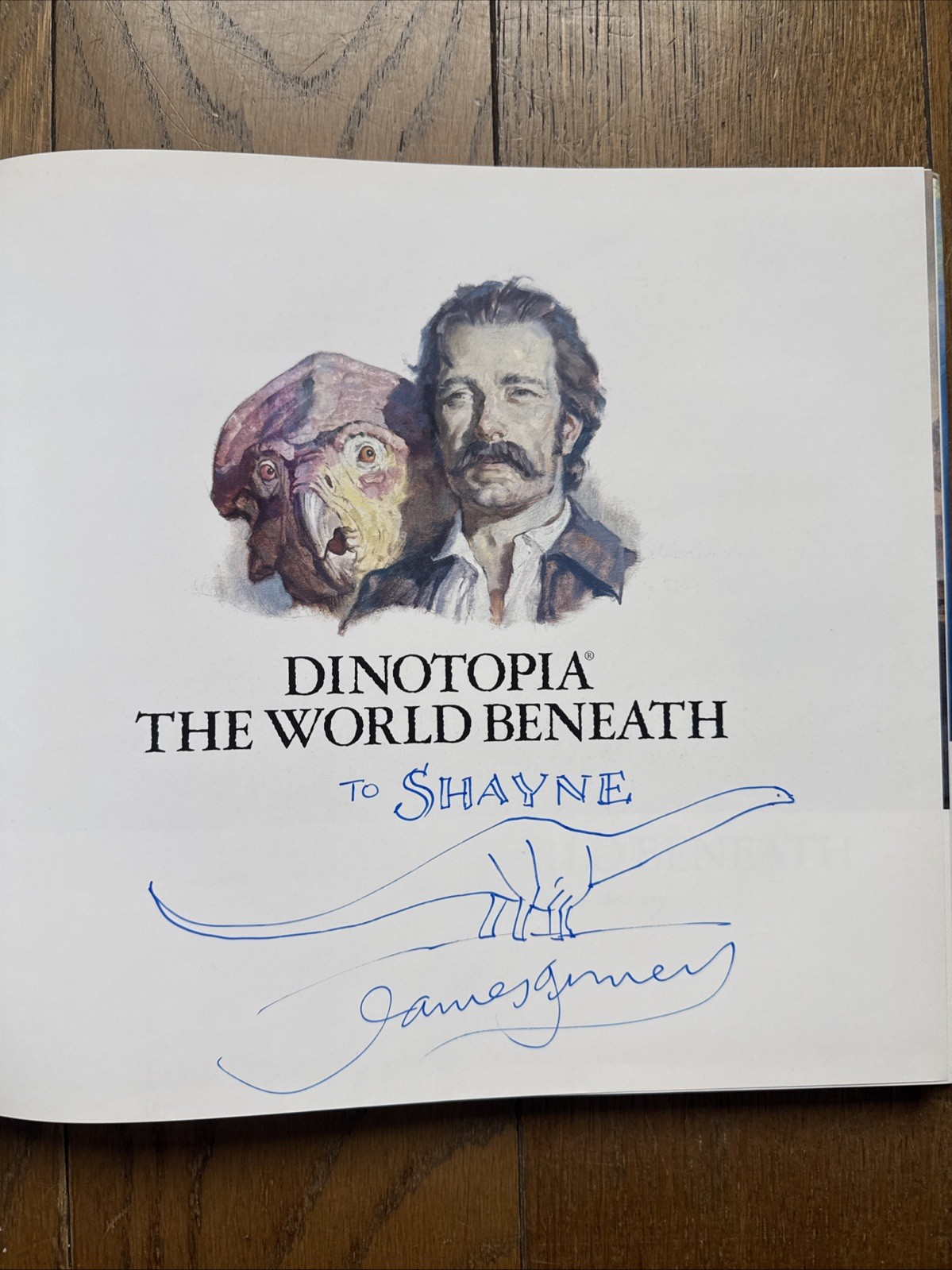 SIGNED Dinotopia The World Beneath by James Gurney 1995, Hardcover