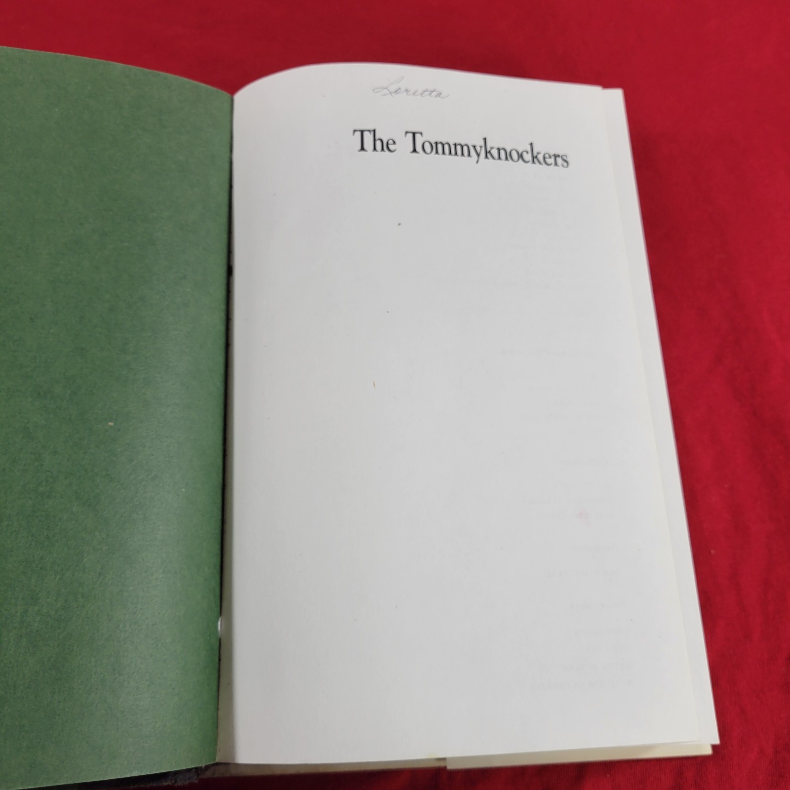 The Tommyknockers By Stephen King HC Book 1987 Putnam Vintage Horror Sci-Fi USED