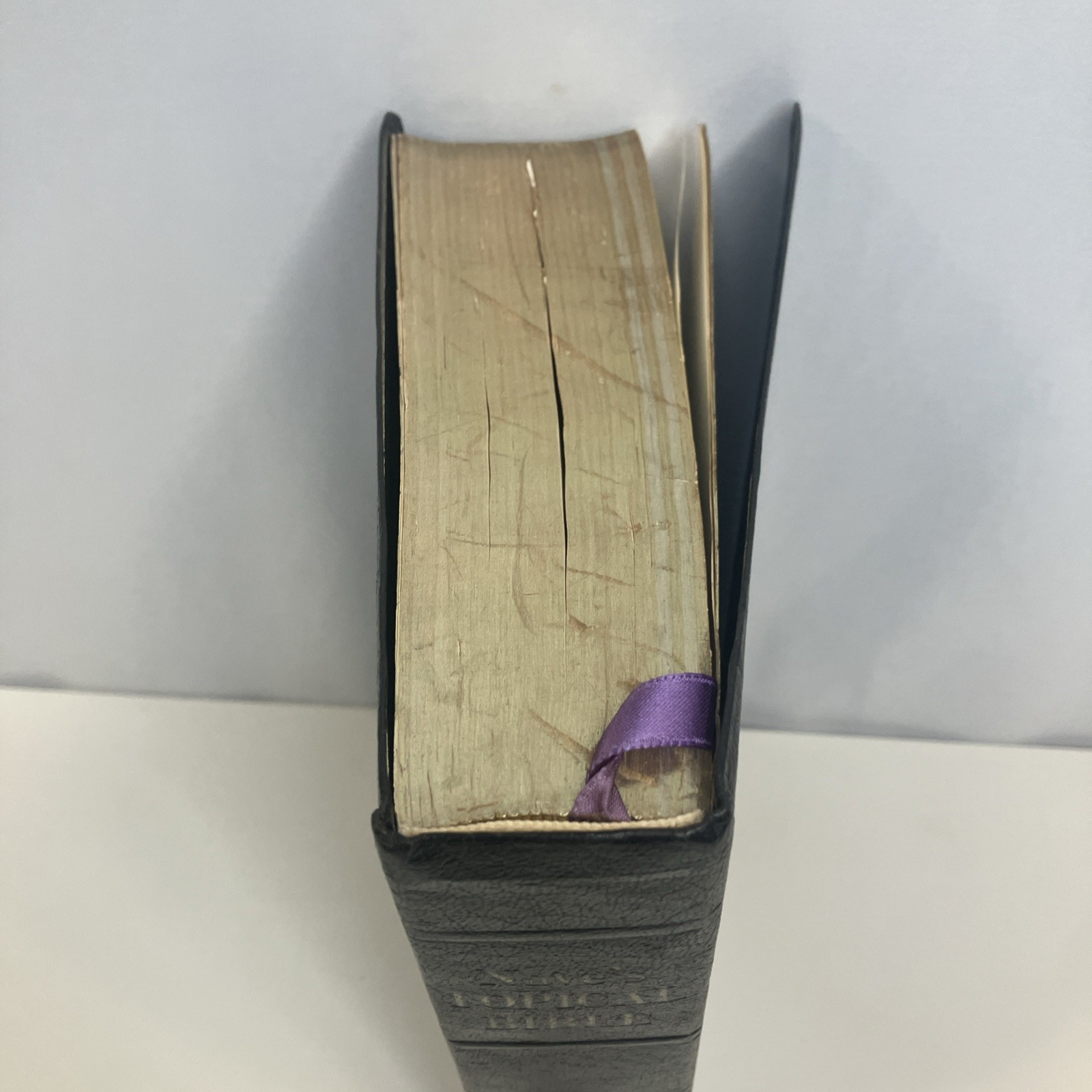 Nave’s Topical Bible Digest Black Leather Bound Thumb Indexed 1962 Southwestern