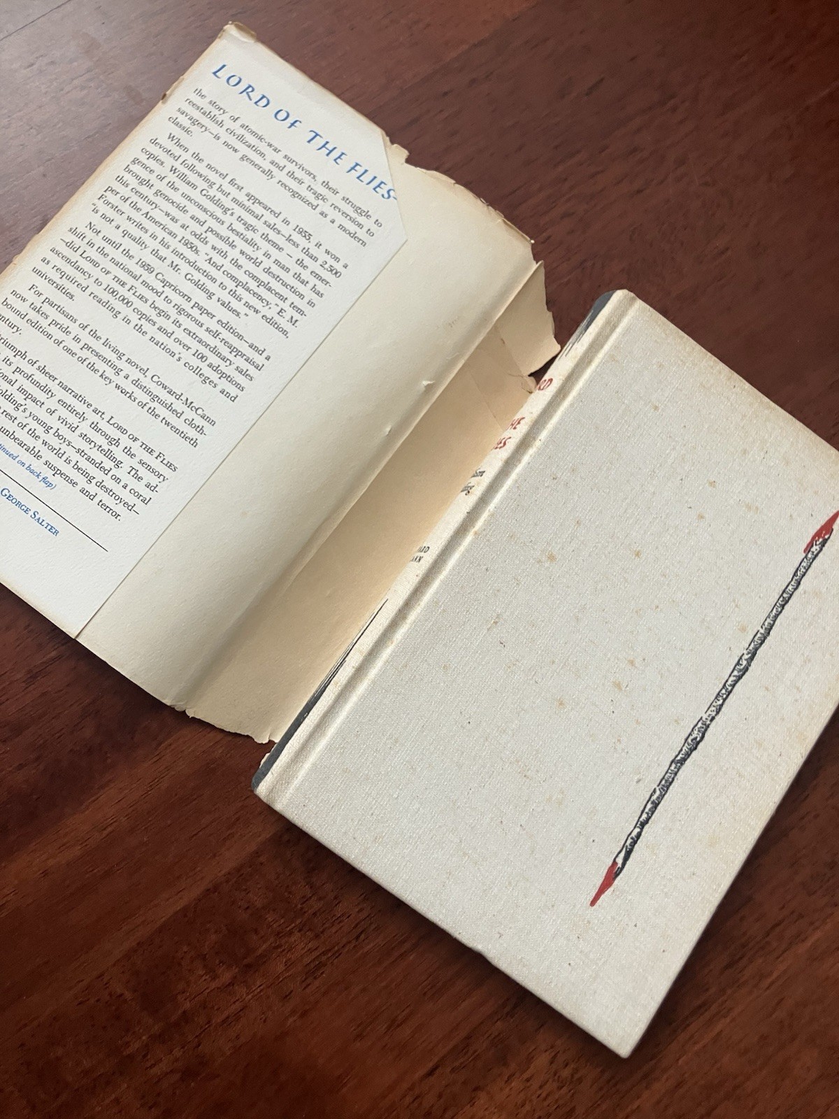 The Lord of the Flies The 1962 Edition HBDJ William Golding 1st 3rd Conrad