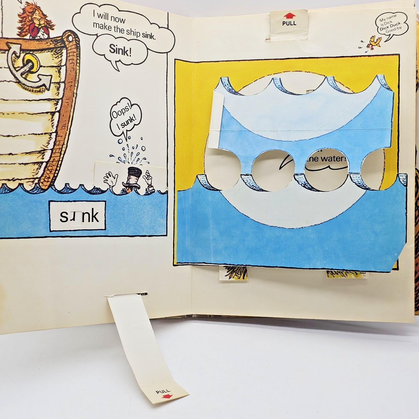 Vintage 1973 The Magic Word Book Pop-Up Electric Company Random House CTW