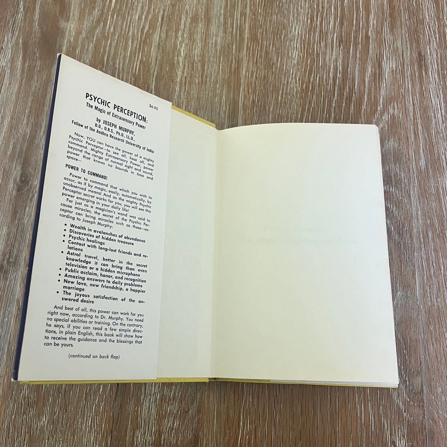 Psychic Perception The Magic of Extrasensory Power Joseph Murphy 1971 Parker