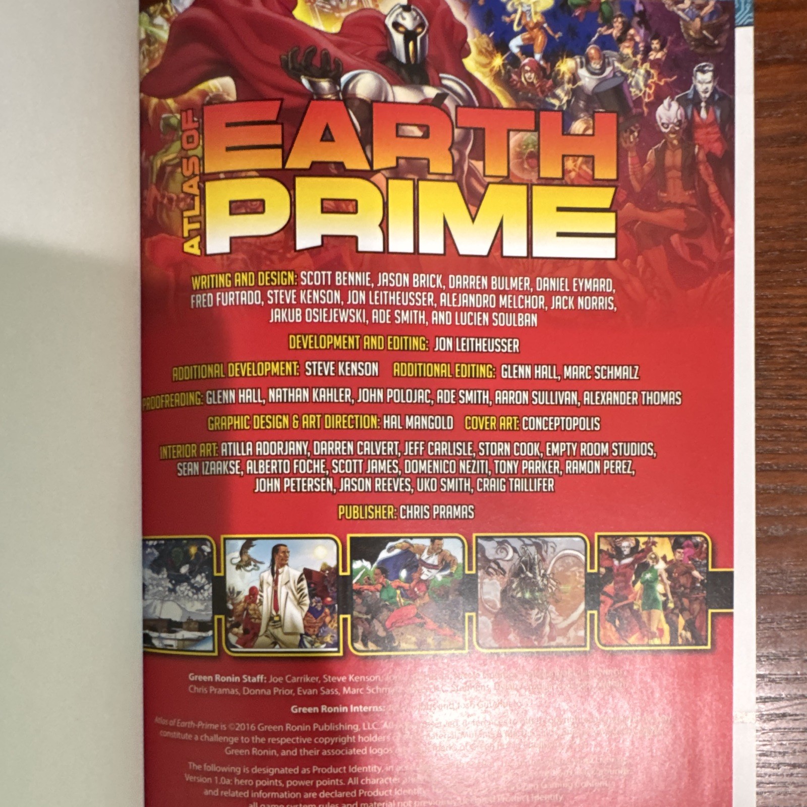 Green Ronin Mutants & Masterminds Atlas of Earth-Prime Sourcebook HC 2017 3E
