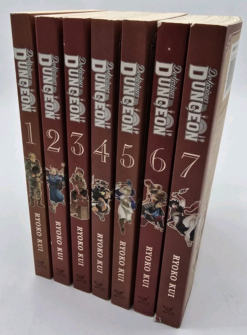 Yen Press DELICIOUS IN DUNGEON by Ryoko Kui Manga Book Lot Vol 1-7 1 2 3 4 5 6 7