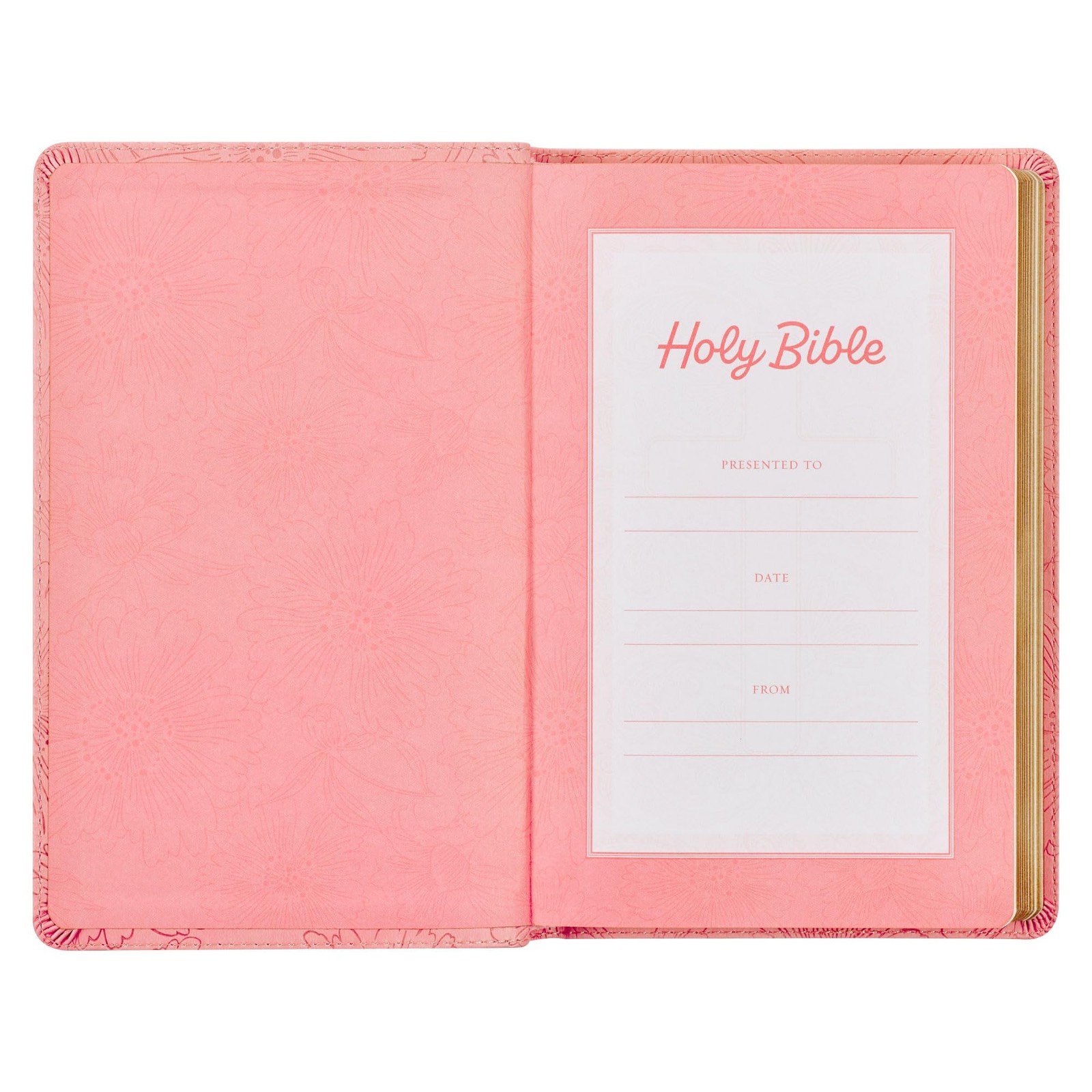 KJV Pink Faux Leather Giant Print Bible Thumb Indexed BRAND NEW in Shrink Wrap!!
