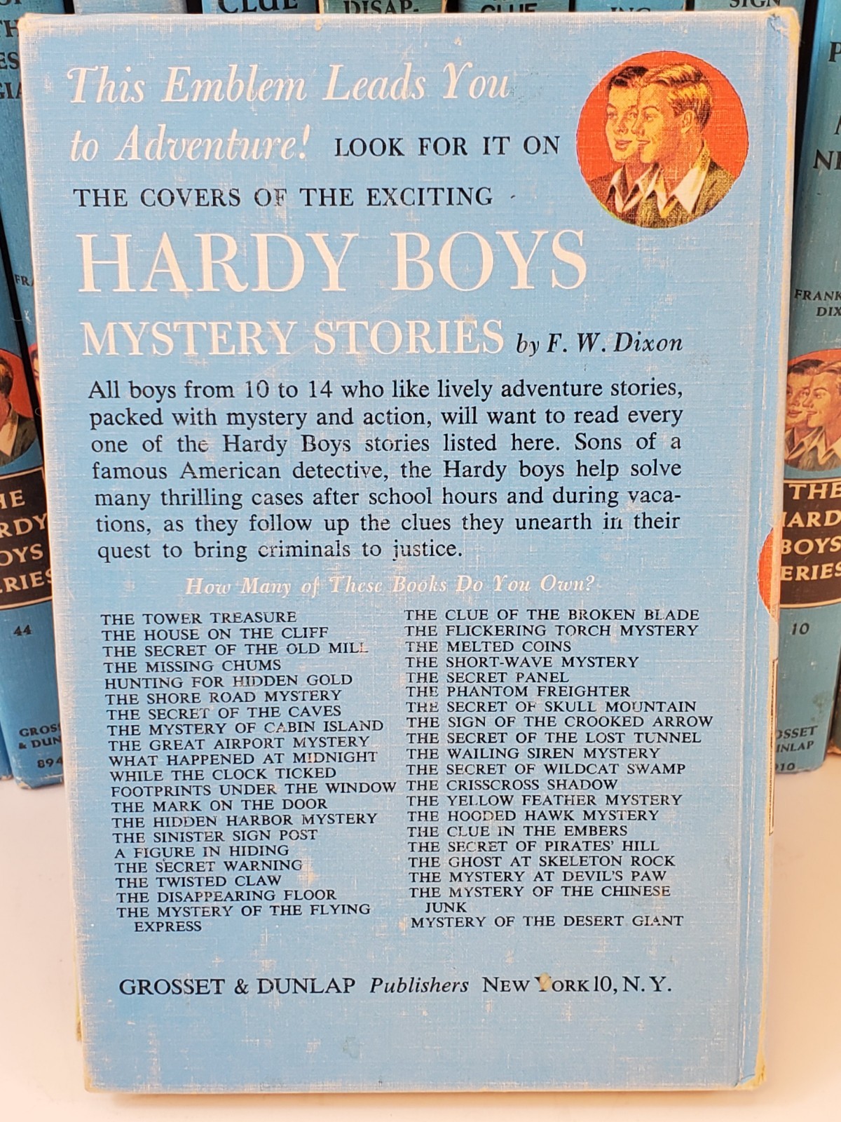 The Hardy Boys Series Books Lot Of 14 1931-1967 Miscellaneous Volumes Read Desc
