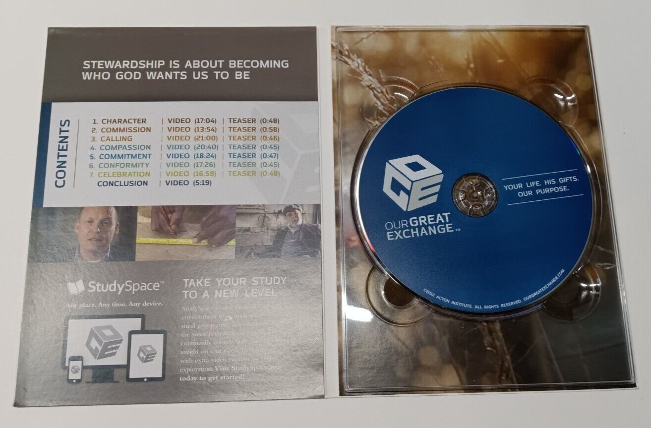 Our Great Exchange DVD and Study Guide set – Christian’s Library Press – RARE