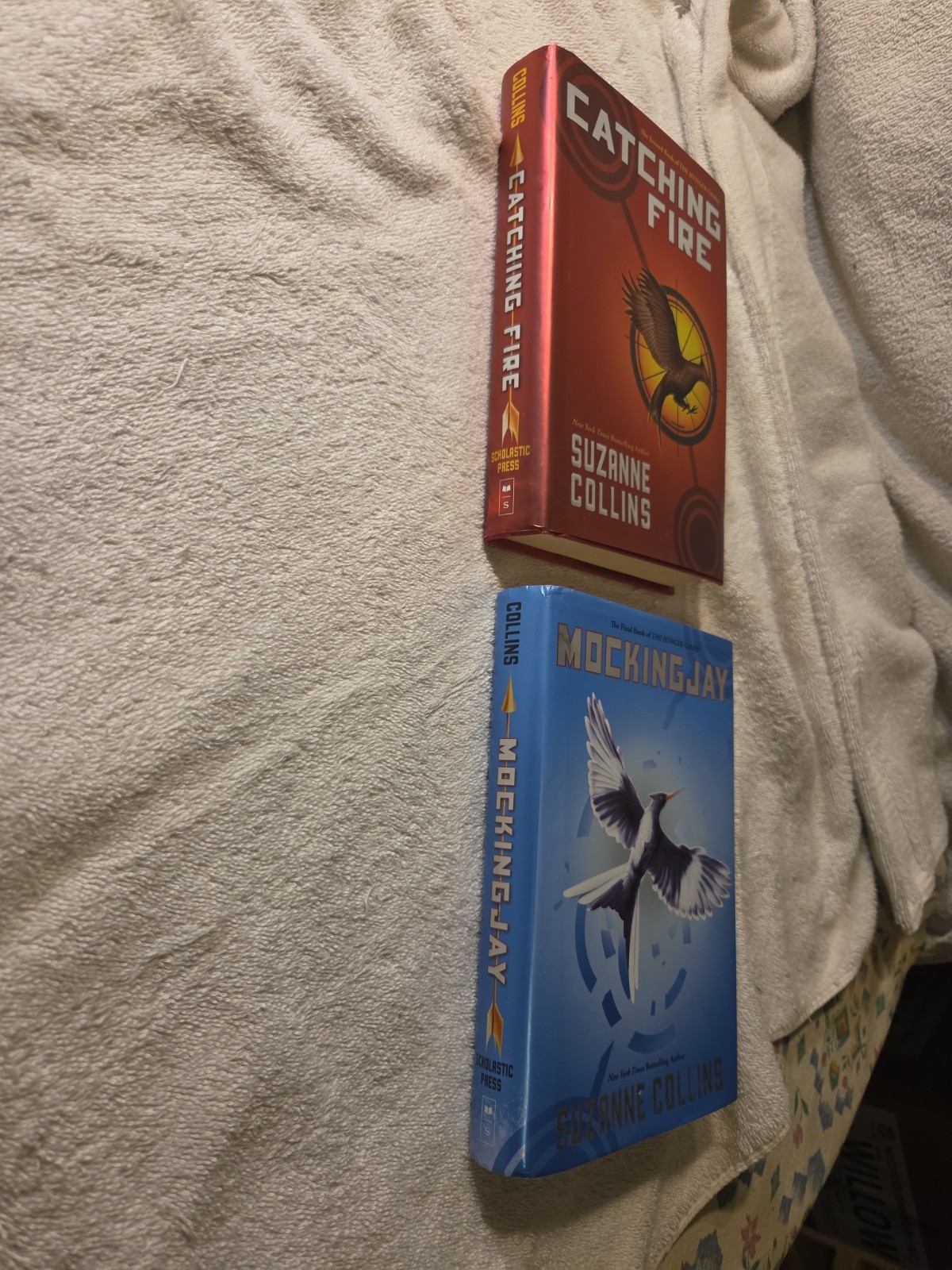 Catching Fire and Mockingjay Suzanne Collins Hardcover Book Hunger Games Mint
