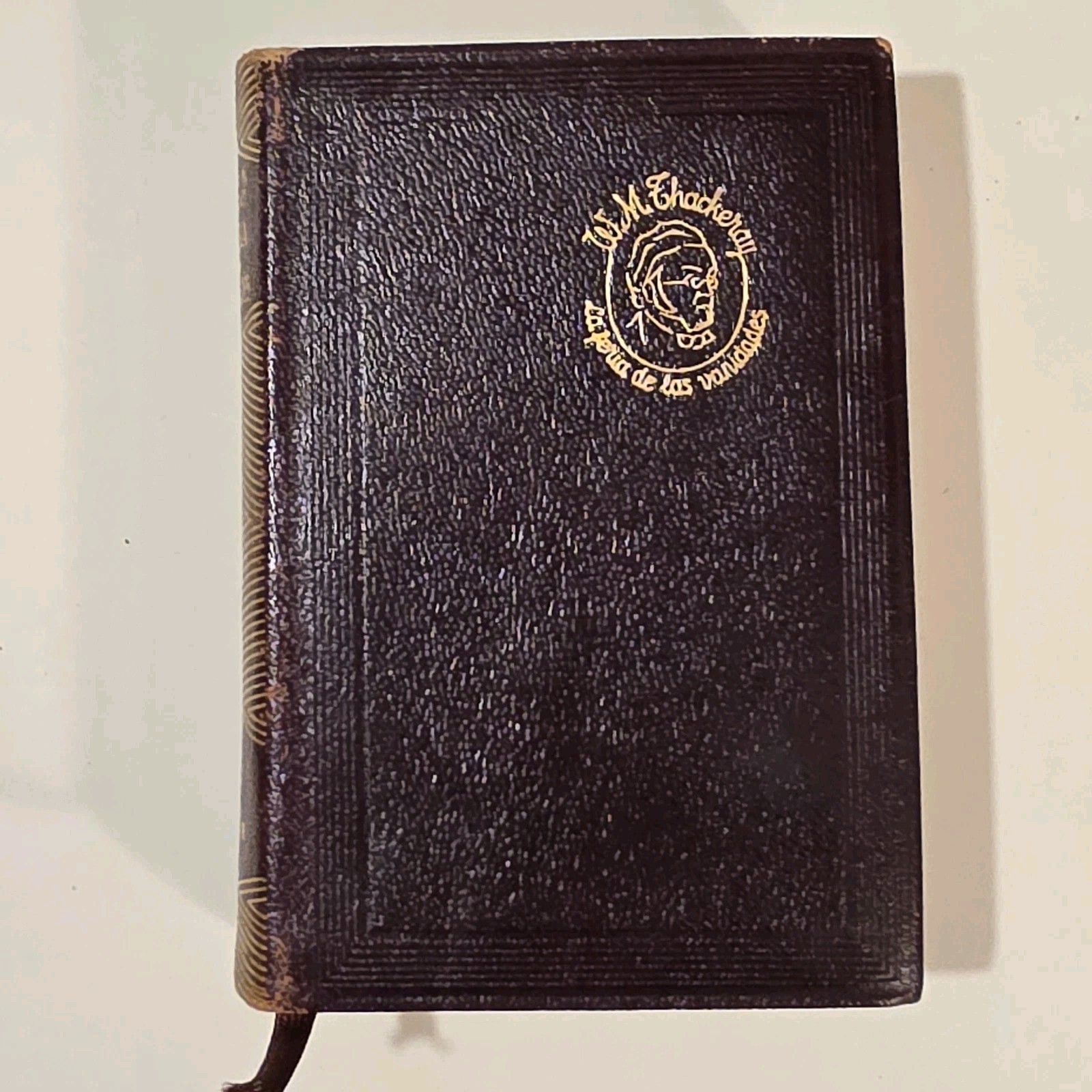 Lot 4 Vintage Aguilar Spanish Classics Mini Leatherette Books Góngora Thackeray
