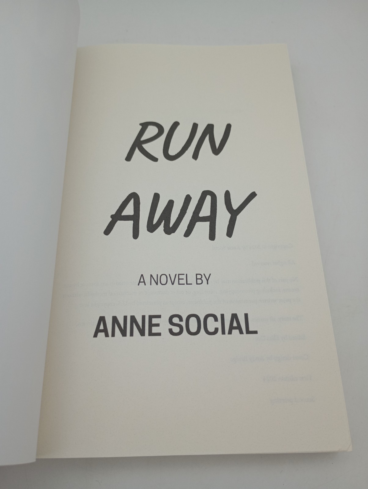 Run Away & Hijinks by Anne Social, Paperbacks, LOT, Indie YA Novels, 2024, NEW