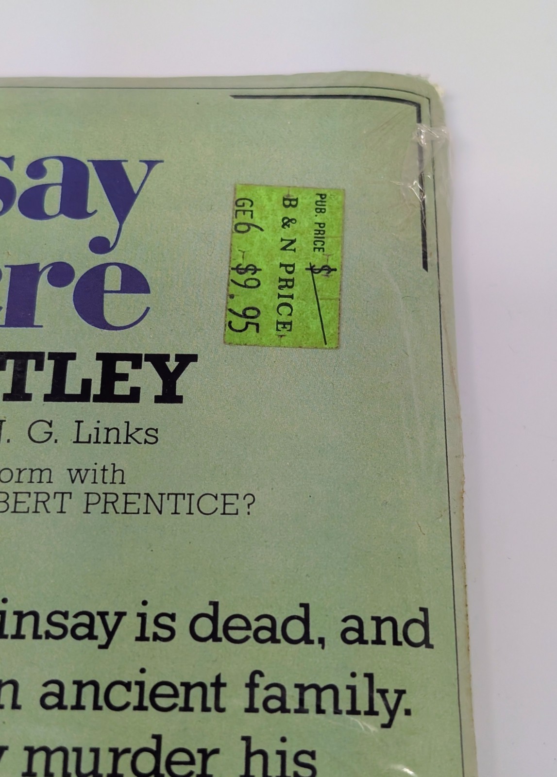 VTG SEALED – The Malinsay Massacre by Dennis Wheatley – A Murder Mystery Game