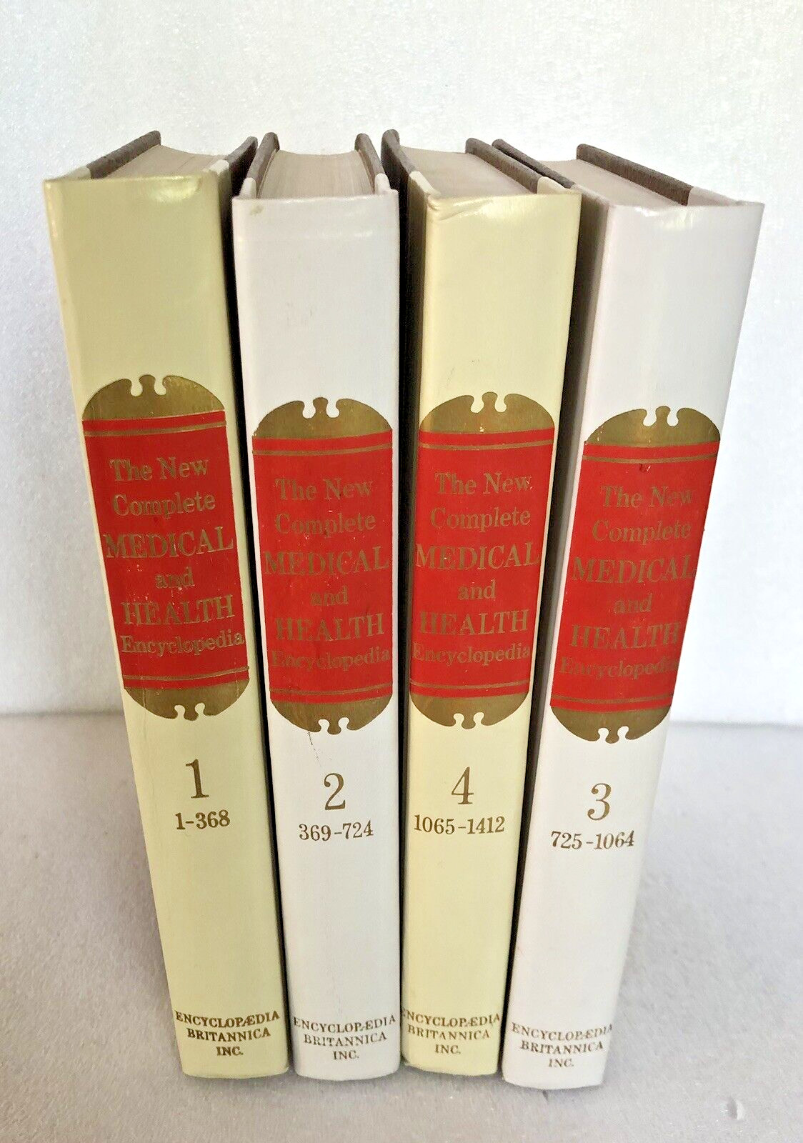 1977 1st Edition New Complete Medical & Health Encyclopedia Britannica Vol 1-4