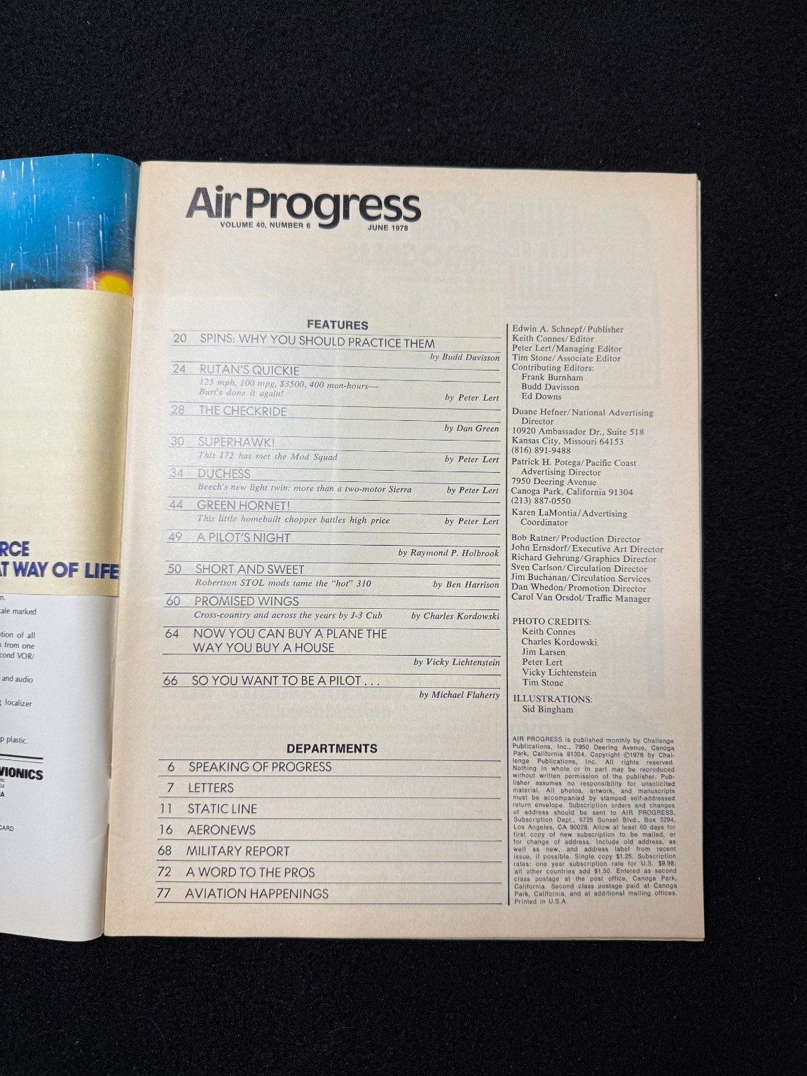 Air Progress Aviation Magazine June 1978 Robertson STOL Aircraft Helicopters