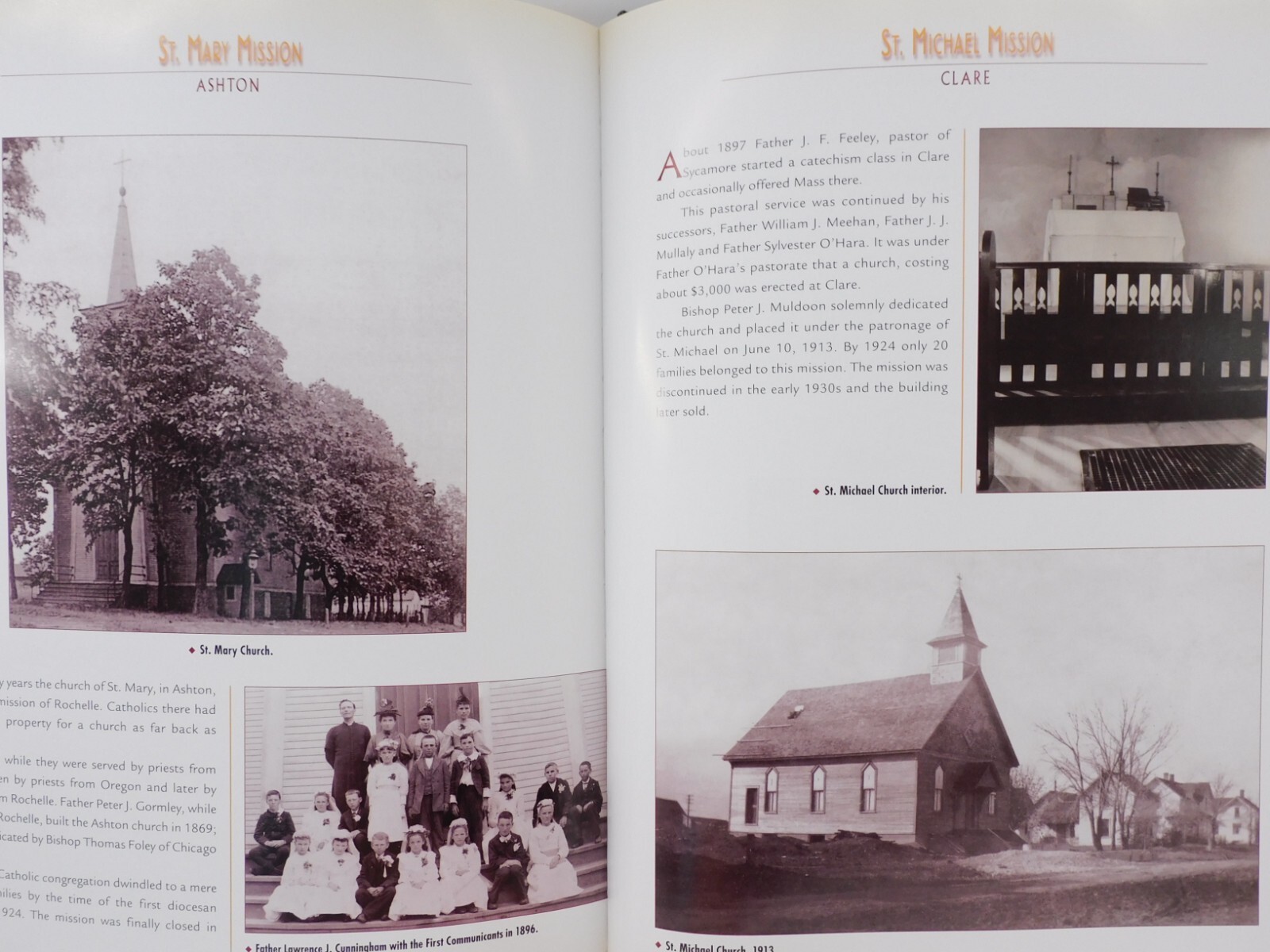 Rockford IL Catholic Diocese Centennial History 1908 – 2008 HC 376 Pages OOP