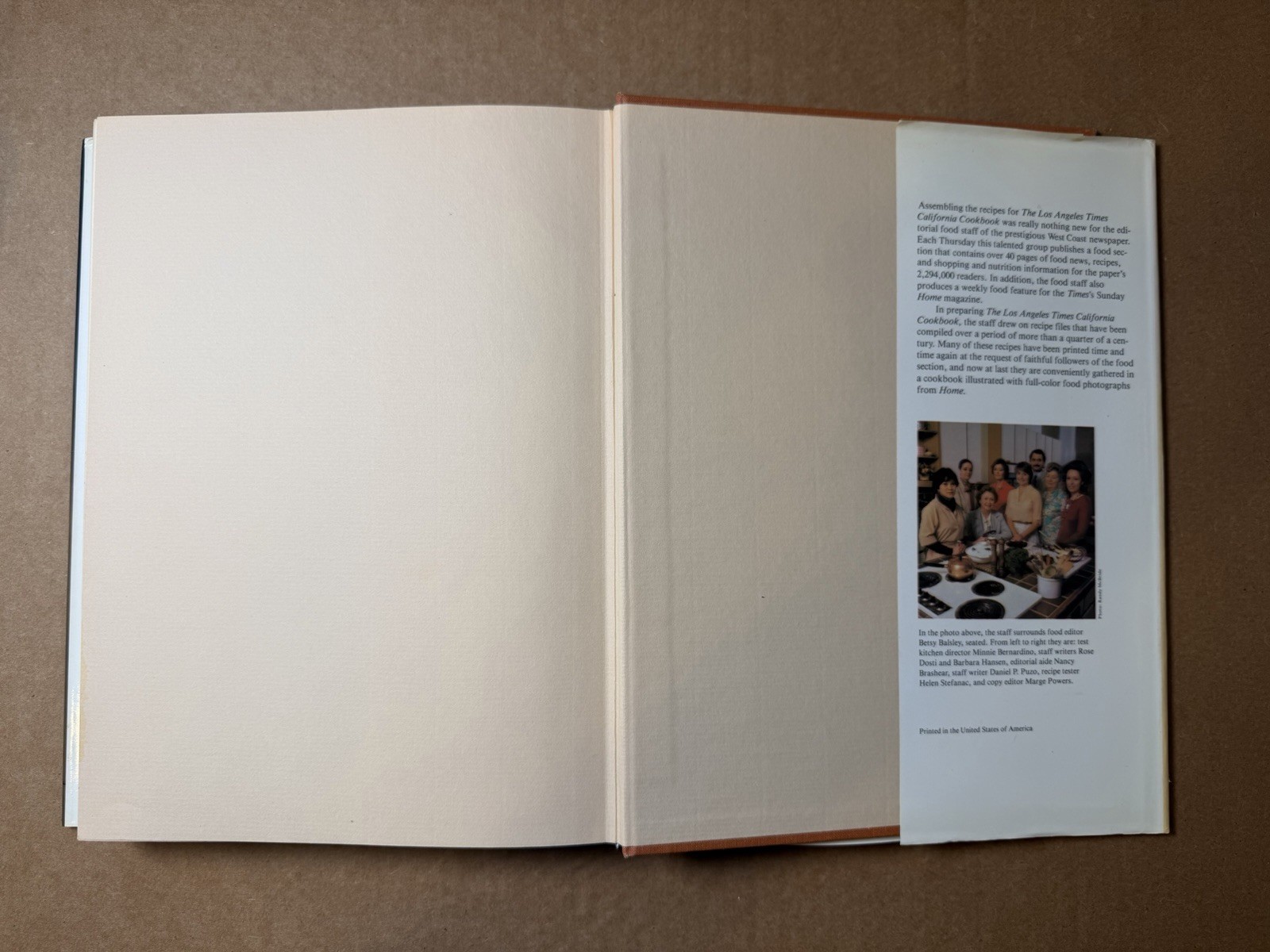 Los Angeles Times California Cookbook HC 650 Recipes Harry N Abrams 1981