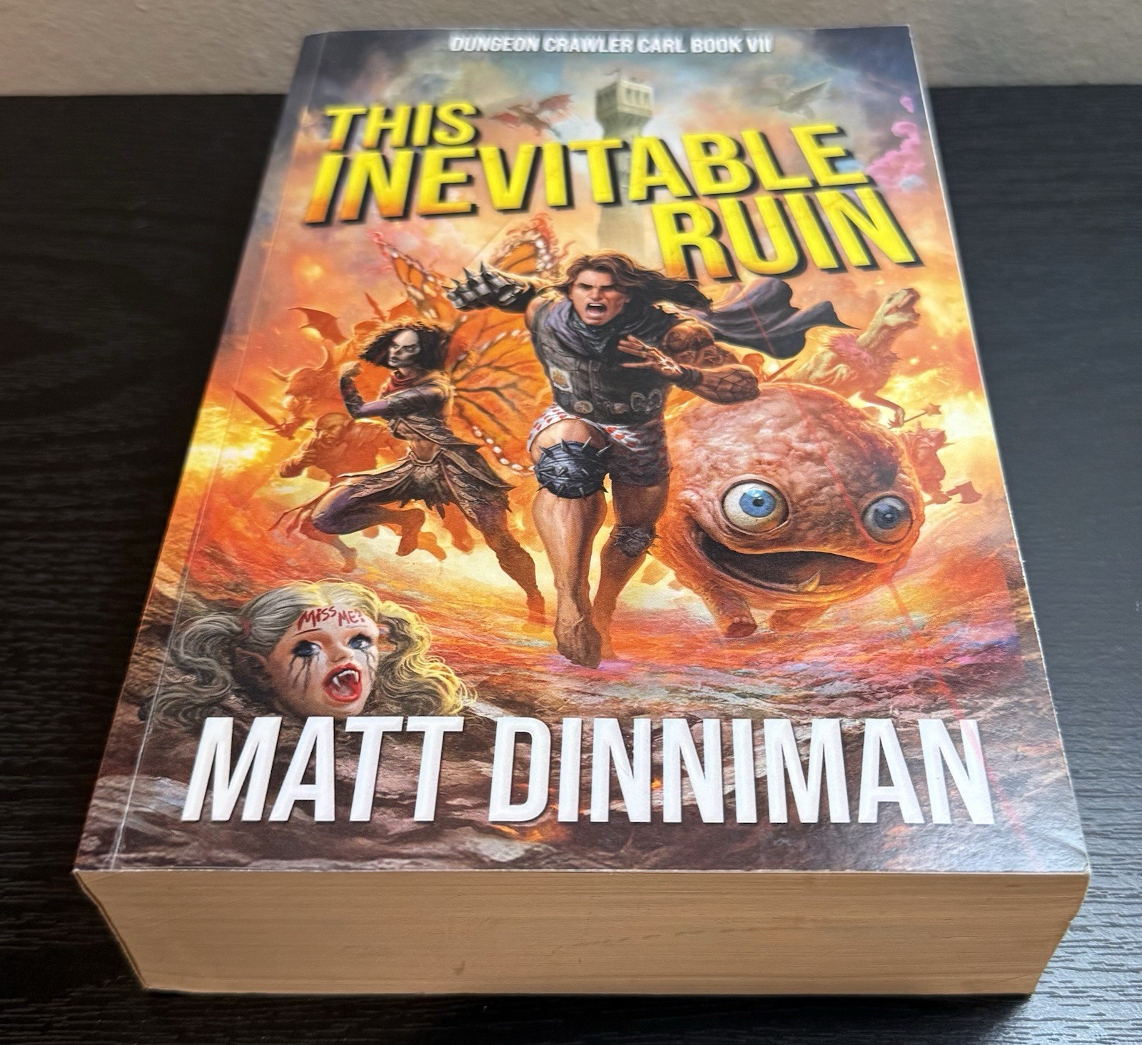 SIGNED Dungeon Crawler Carl Paperback Set 1-7 OOP Matt Dinniman