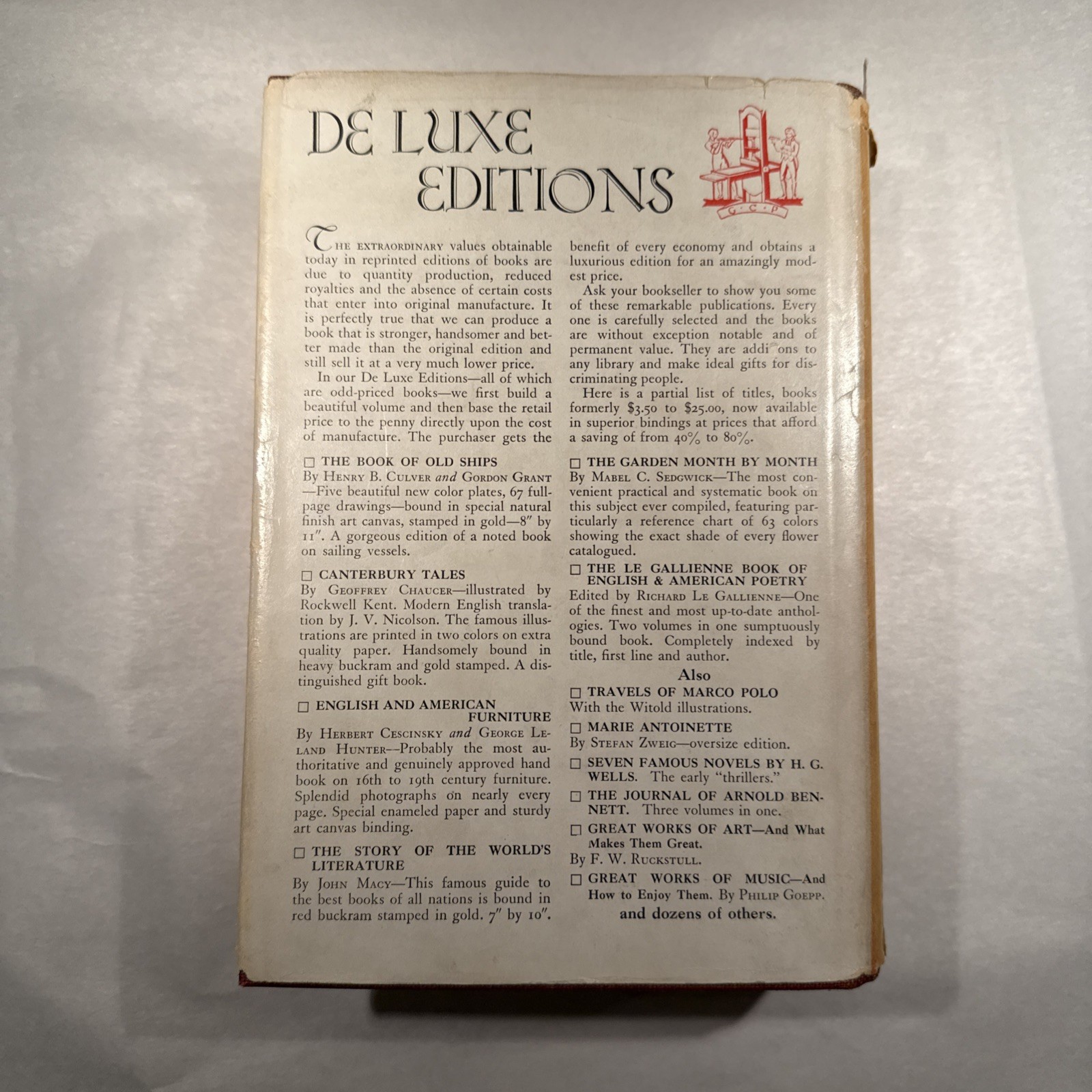 The Book of Humorous Verse Carolyn Wells Revised and Enlarged 1936