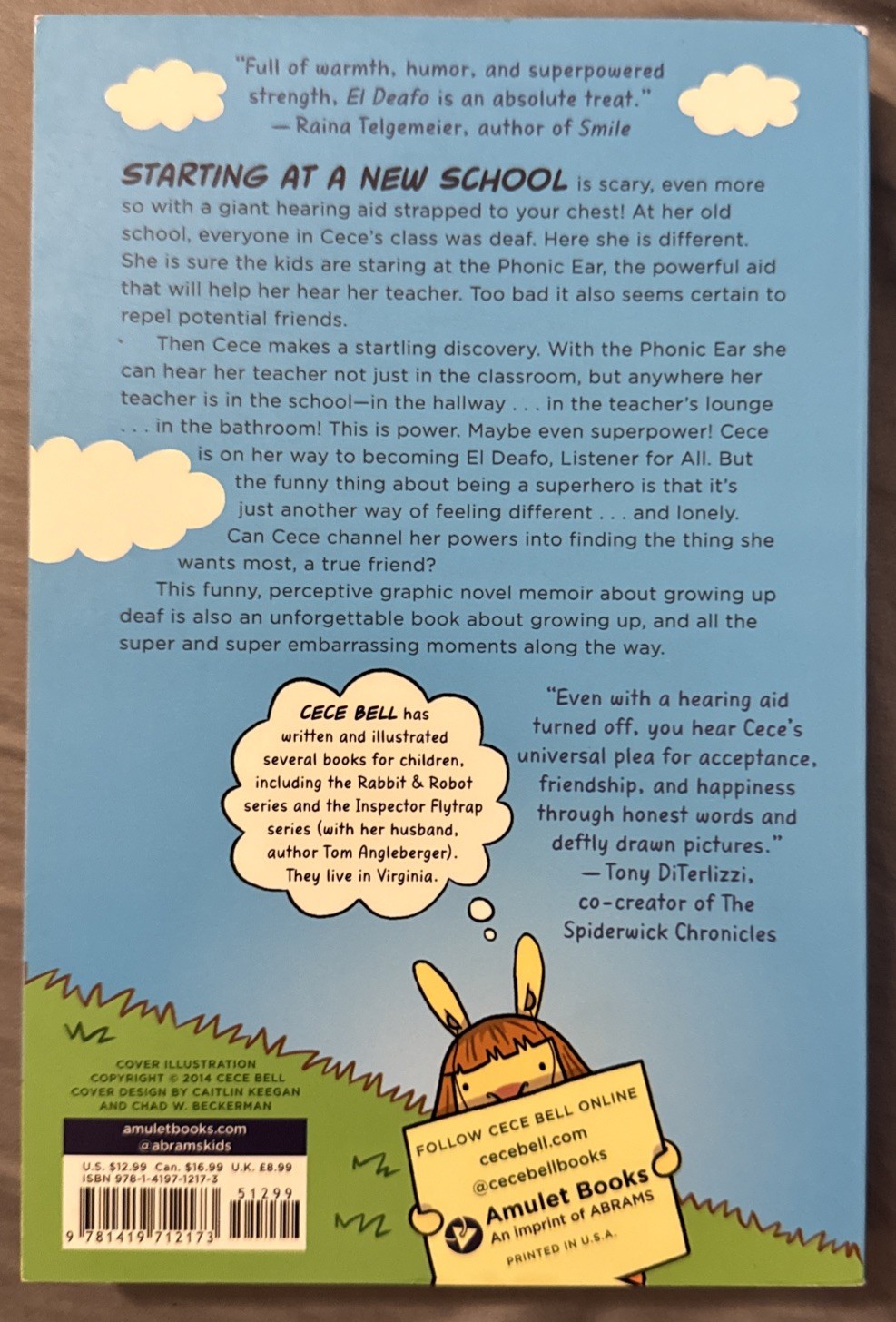 El Deafo: A Graphic Novel by Cece Bell (2014, Trade Paperback) Nice.