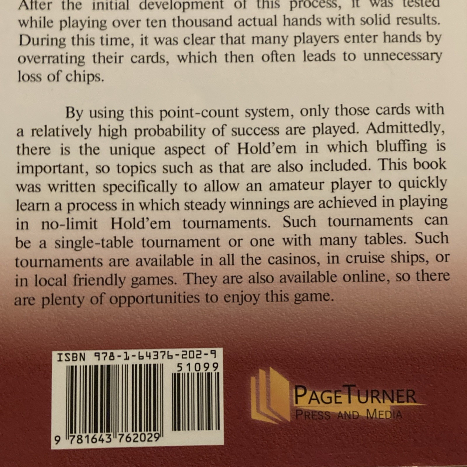 Texas Hold’em Made Easy by Walt Hazelton Paperback Card Games Poker Book