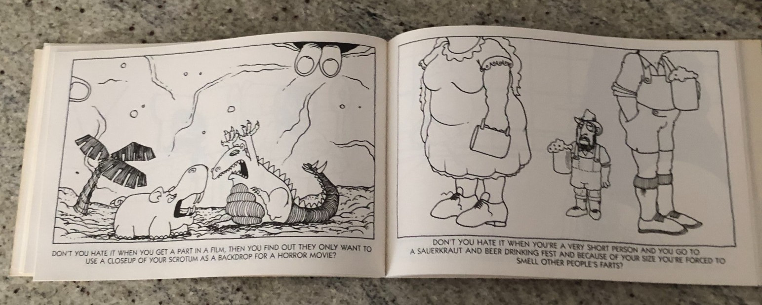 RODNEY RUDE “I HATE THAT” CARTOON BOOK – 110pg 26x 17cm – 1987 – LIKE NEW PAGES