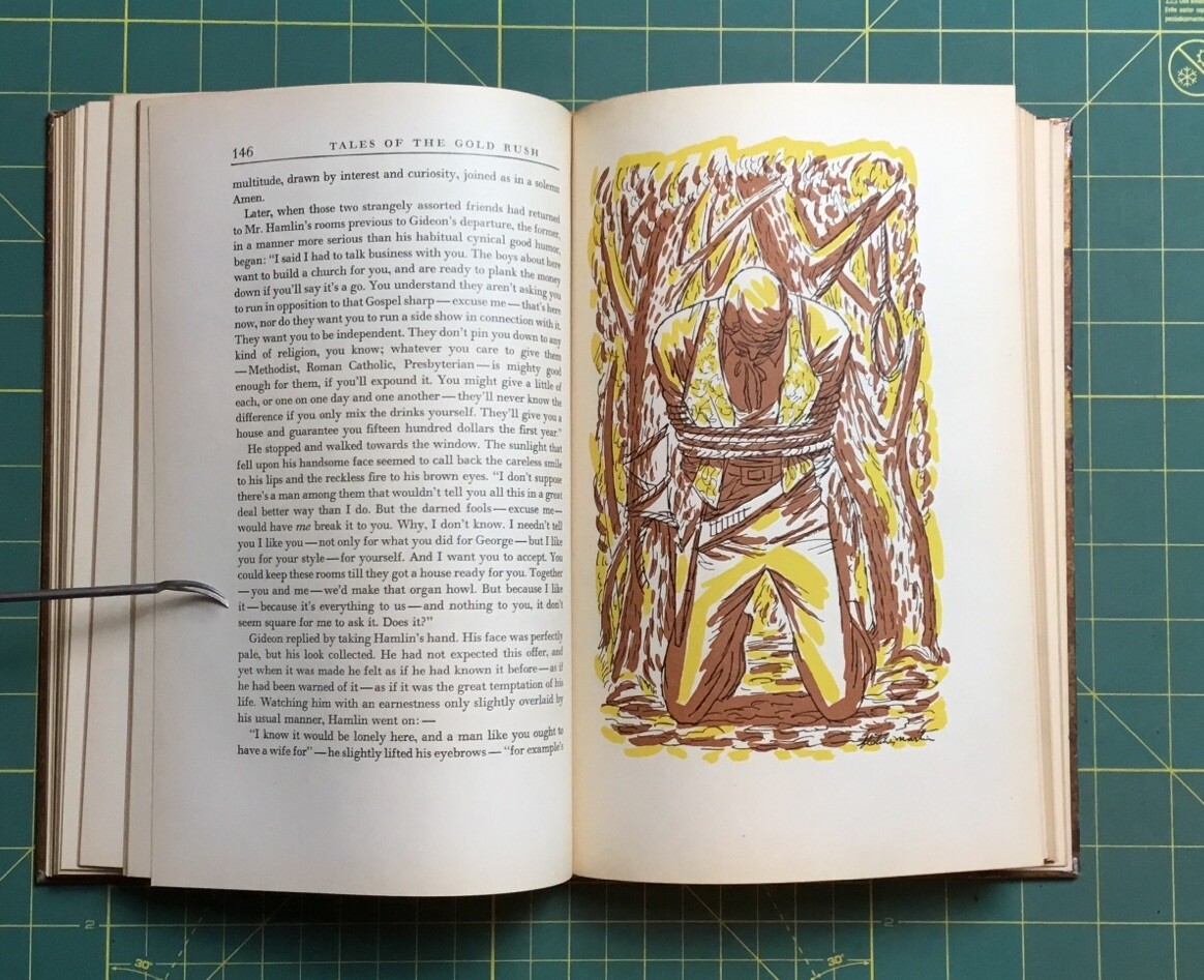 1944 TALES OF THE GOLD RUSH BY BRET HARTE 223 PAGES NICE BOOK
