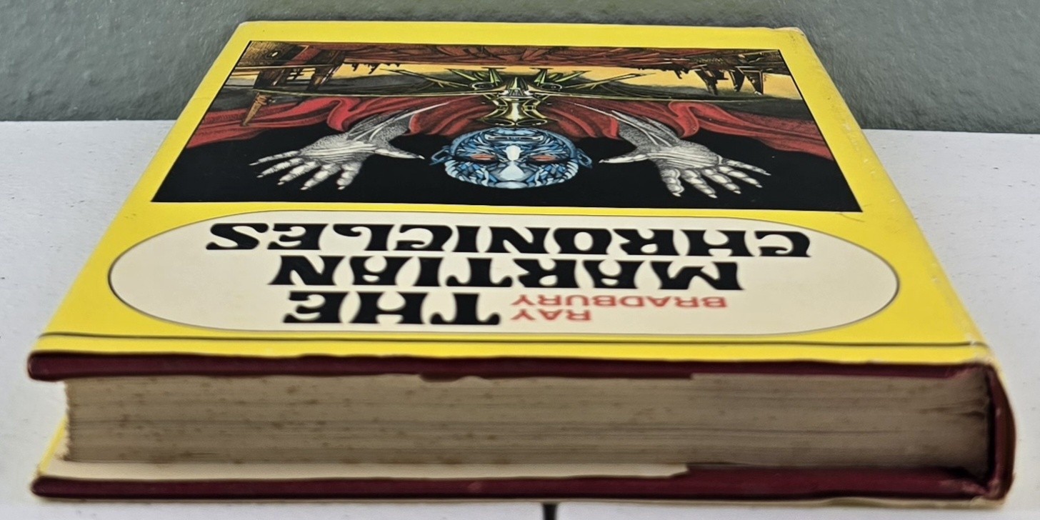 The Martian Chronicles HC Ray Bradbury BCE 1958 Vintage Weird Sci Fi Surreal Art