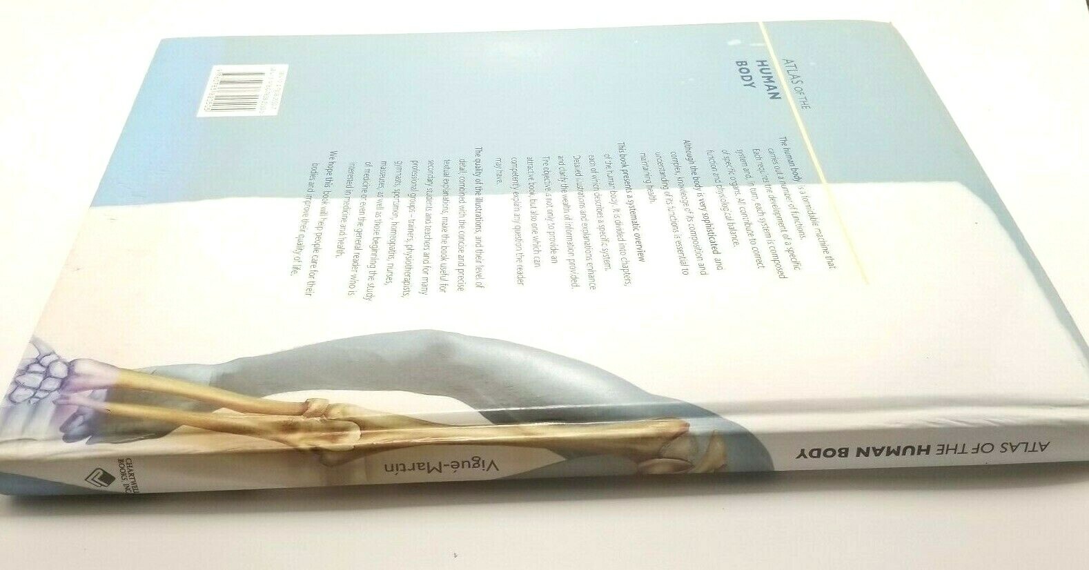 Atlas of the Human Body by Vigue Martin (2011, Hardcover) 164 Pages USA Seller