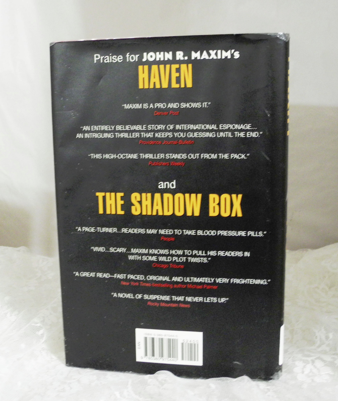 MOSAIC by John R. Maxim A Novel of Suspense Hardcover 374 pages FREE SHIP