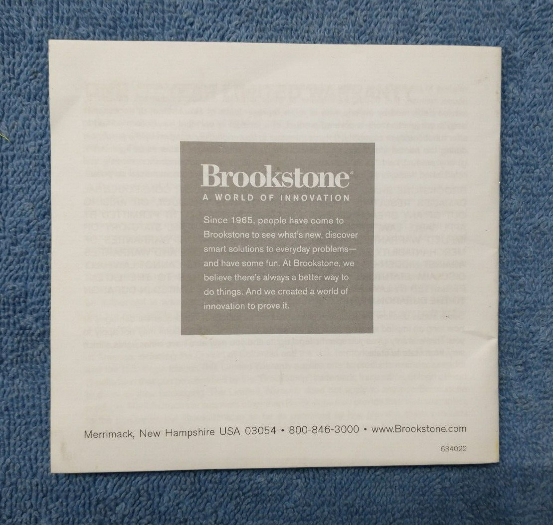 Brookstone Timesmart Self-Setting Clock Owner’s Instruction Manual, 18 pages