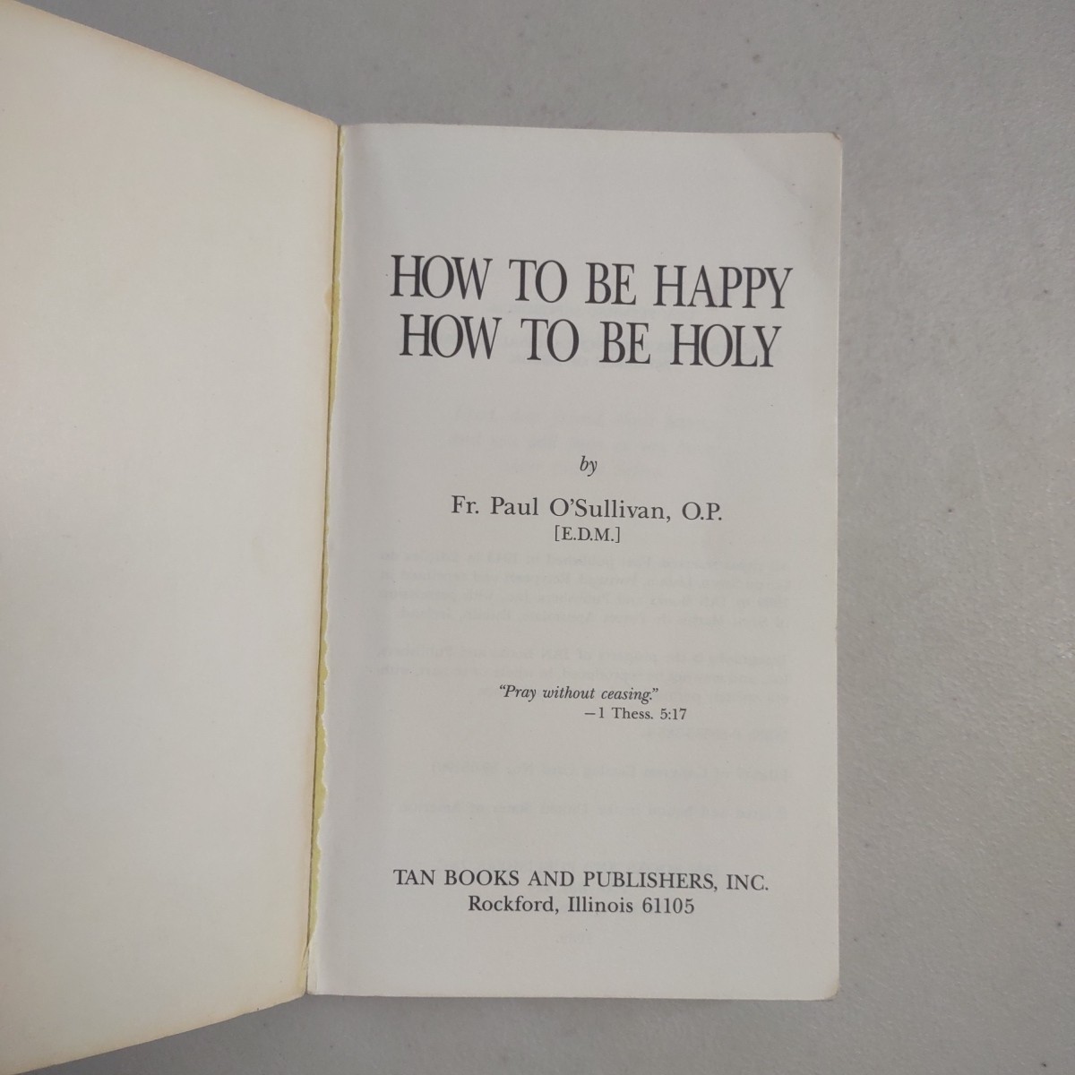 How To Be Happy How To Be Holy Fr Paul O’Sullivan Tan _C9