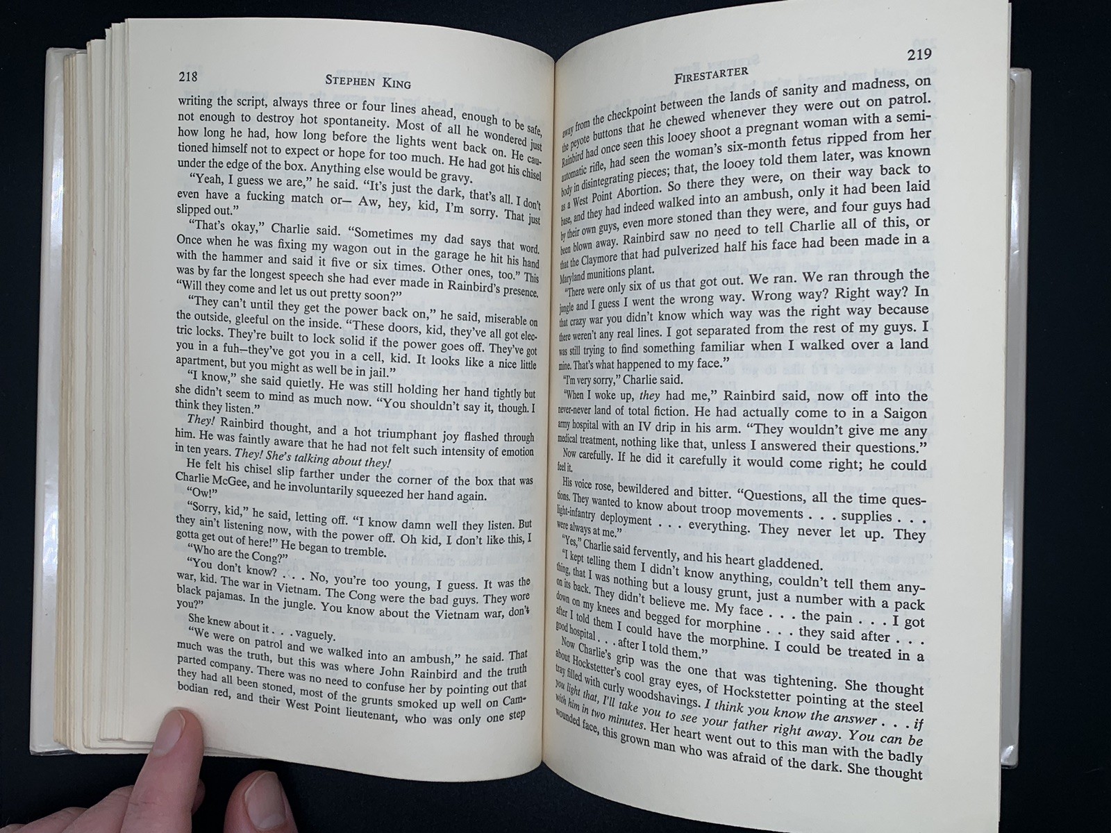 Firestarter Stephen King 1st Edition BCE 1980 Viking Press Hardcover
