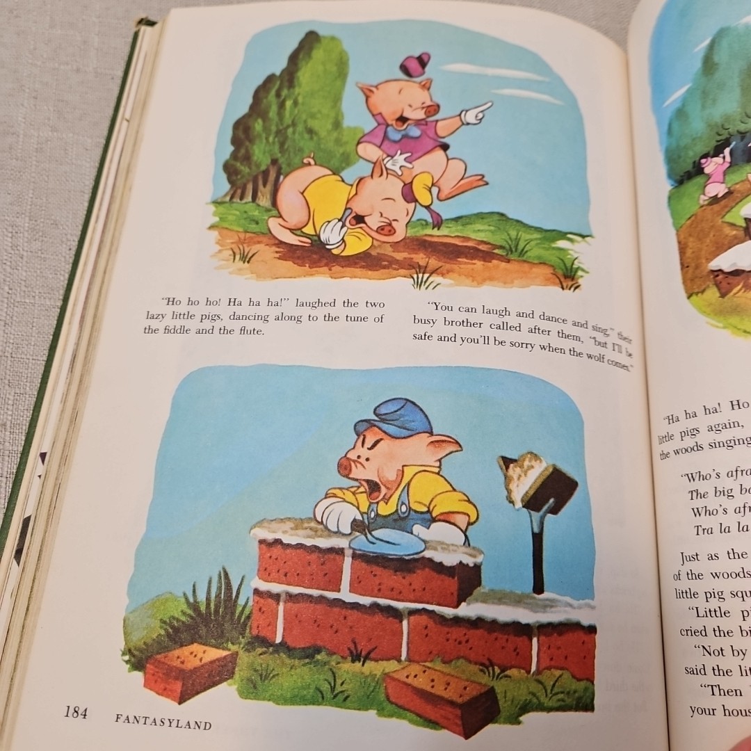 Walt Disney’s Fantasyland Wonderful Worlds 1965 Hardcover Book Golden Press