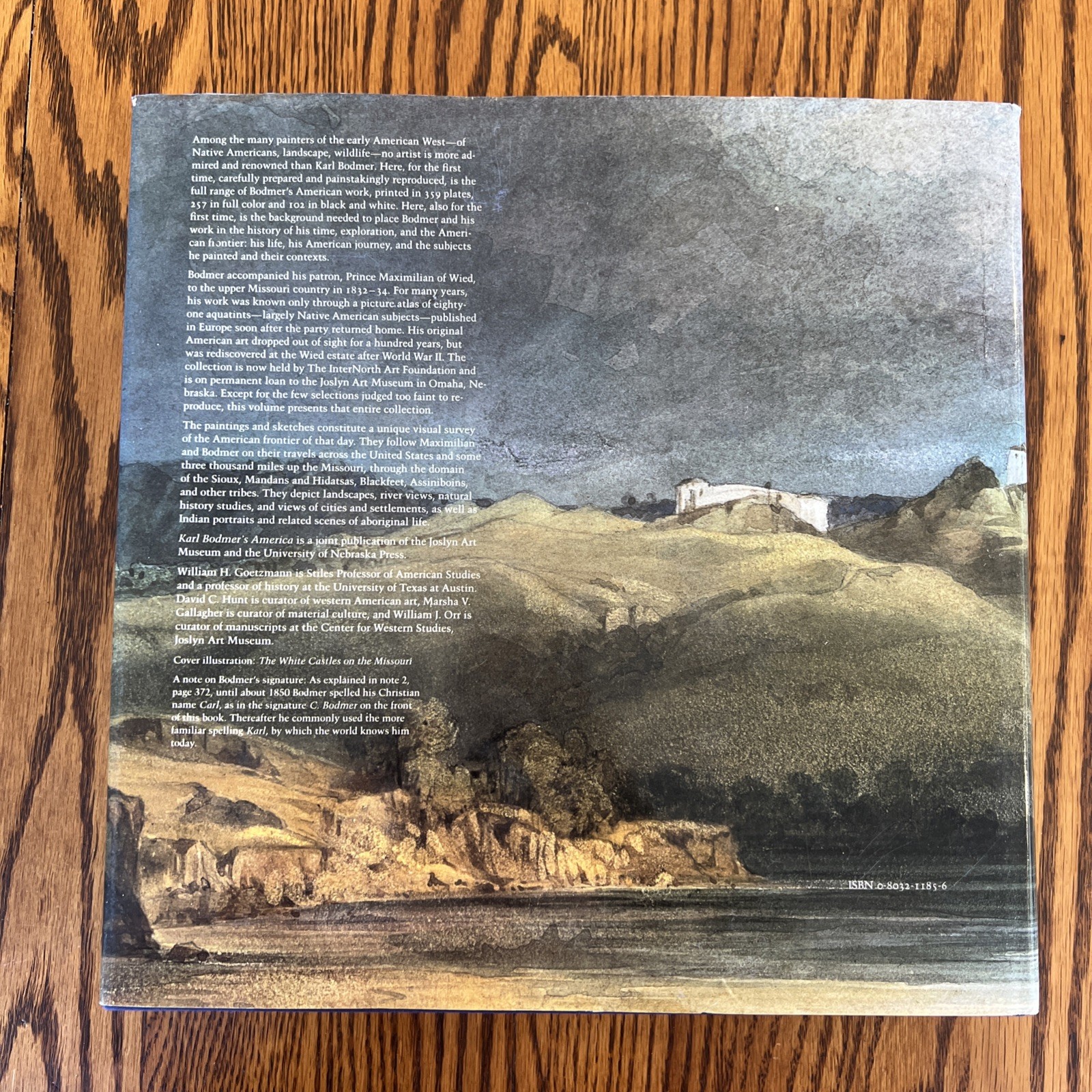 Karl Bodmer’s America 1984 Watercolor Art Native American HCDJ Coffee Table Book