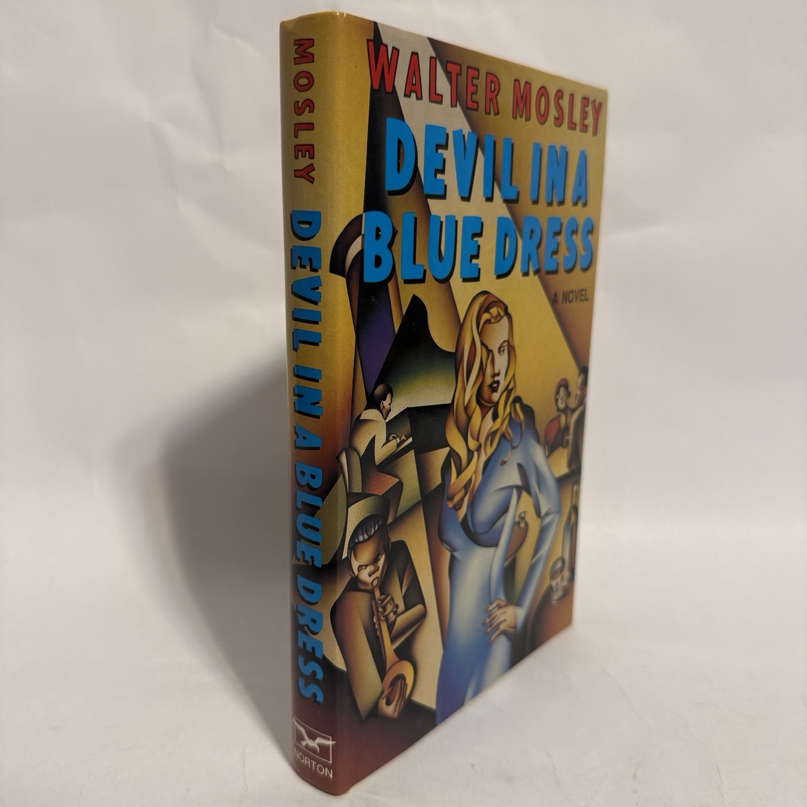 Walter Mosley DEVIL IN A BLUE DRESS Signed 1st Edition 1990 / JLG