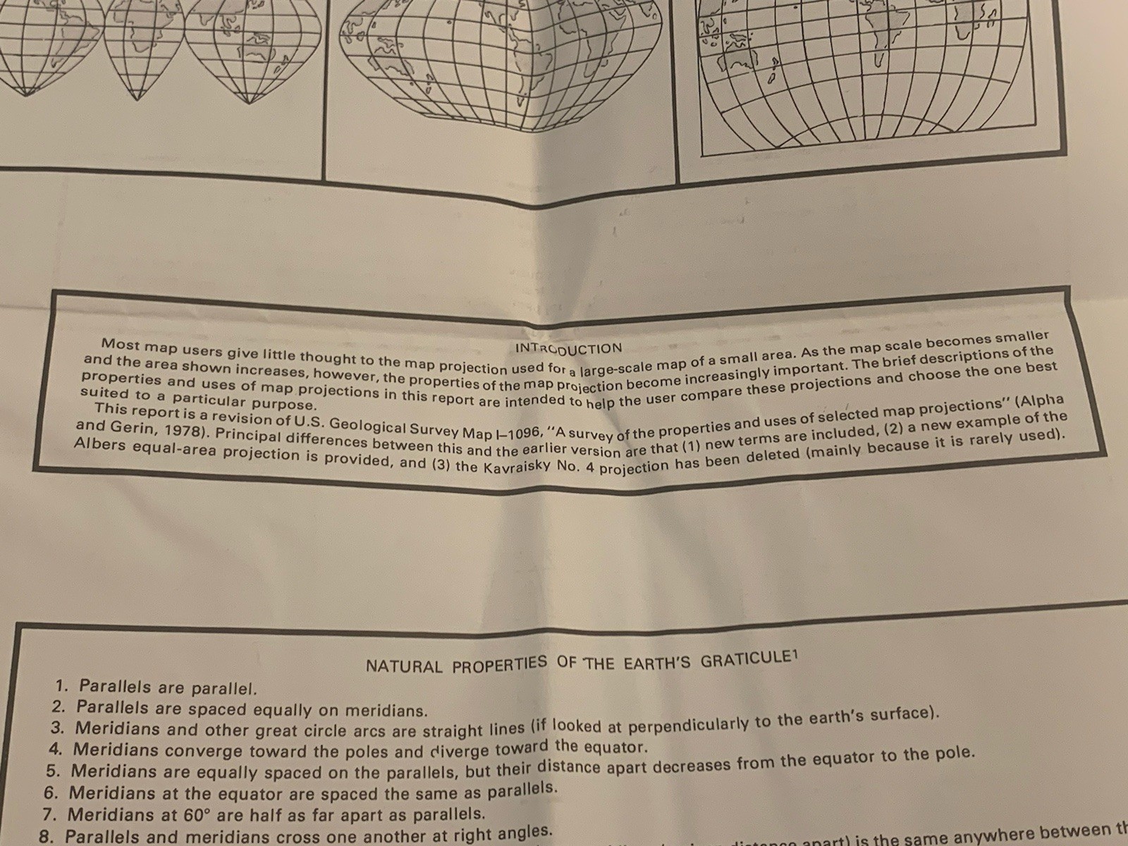 Map Projections Used by the U.S. Geological Survey/Bulletin No. 1532 w/map
