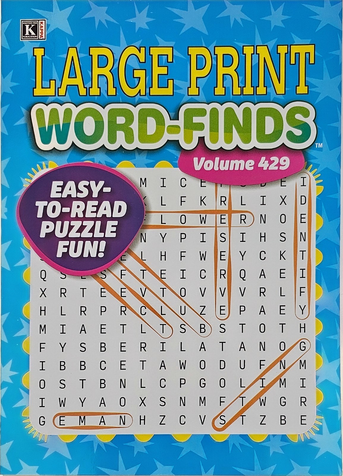 6 New Large Print Word-Finds Puzzle Books Kappa Games Vol #427-452~ Search,Hunt