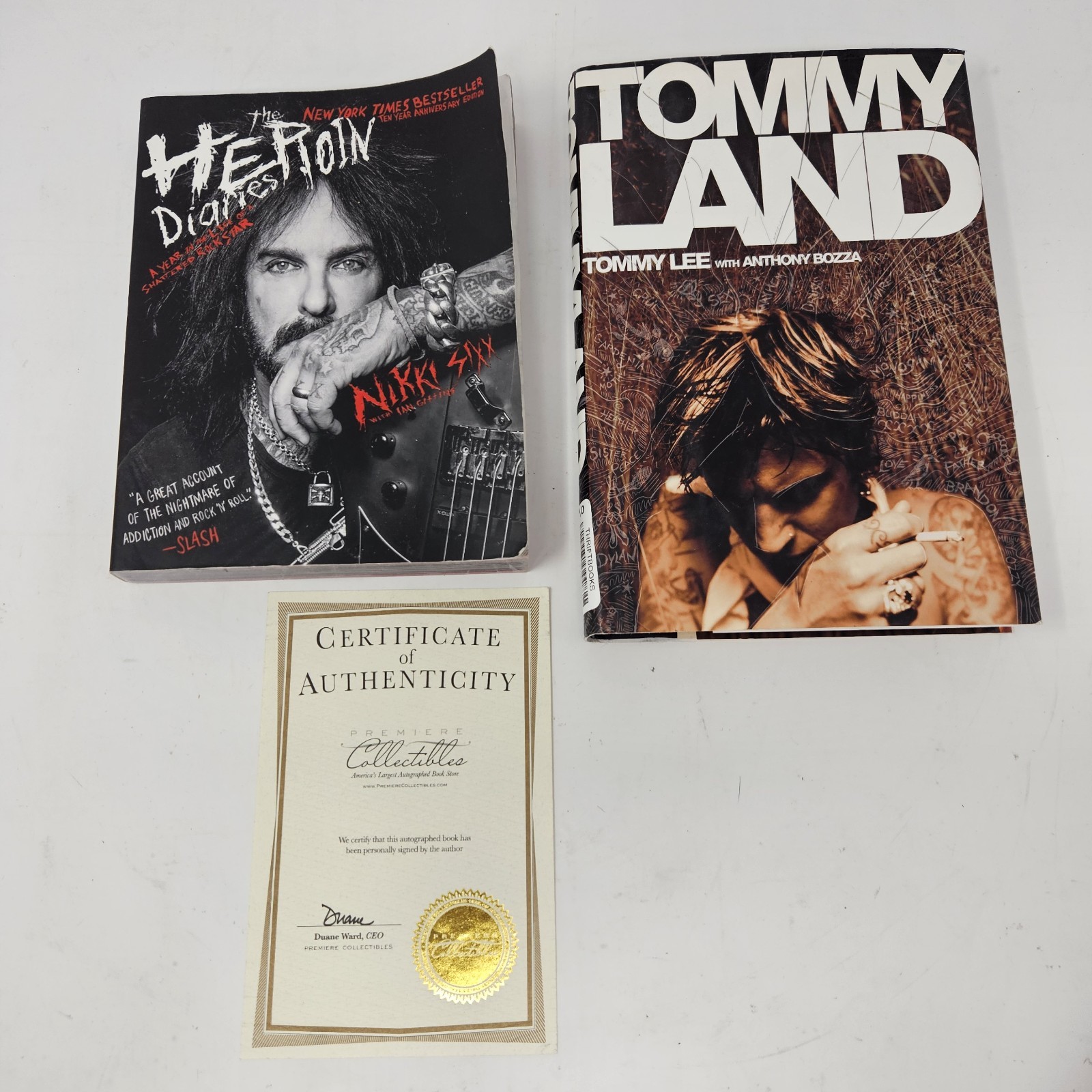 The Heroin Diaries Ten Year Anniversary Edition SIGNED Nikki Sixx W/ Tommyland