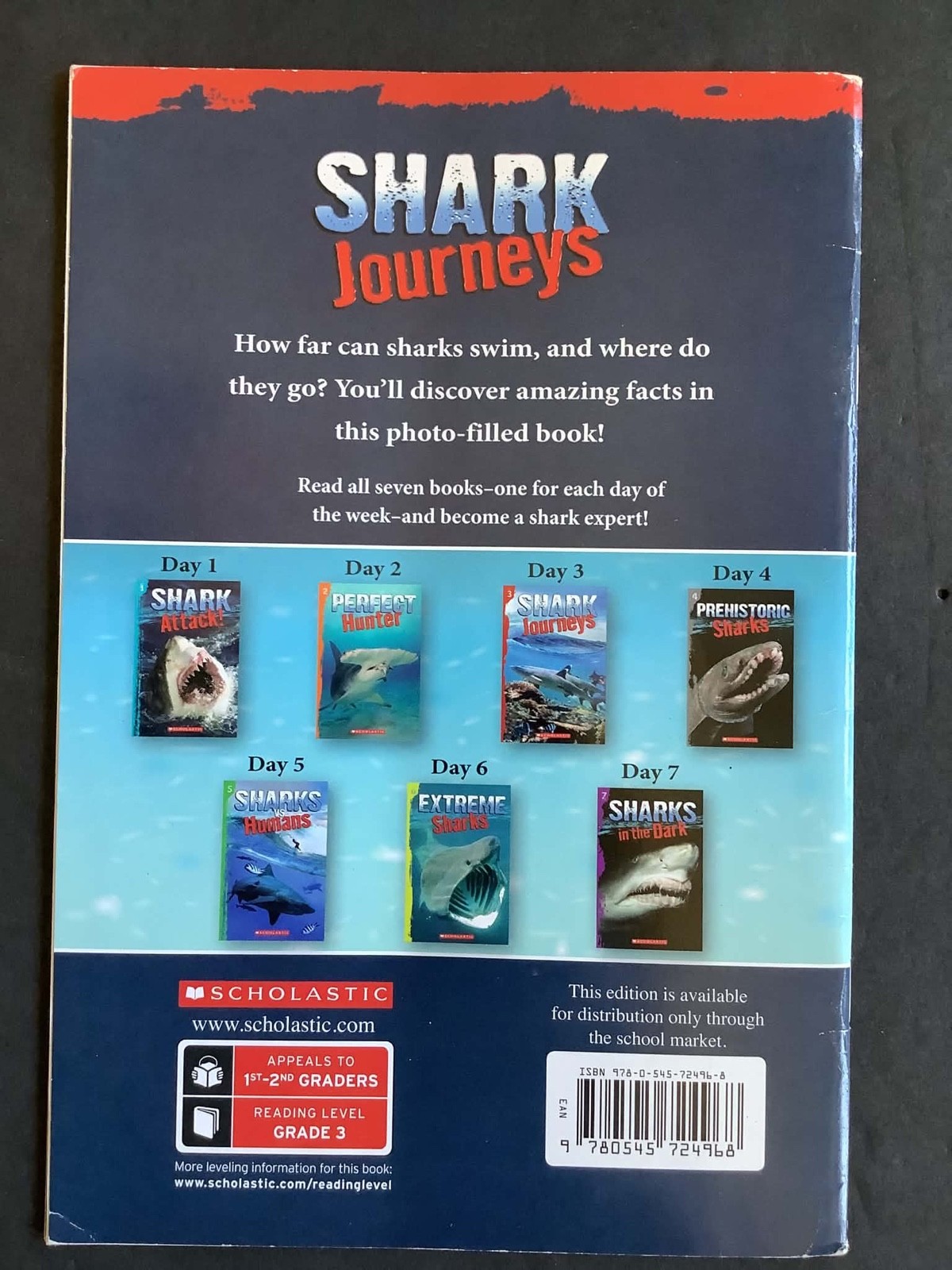 Set of 5 PERFECT HUNTER, SHARK JOURNEYS Books 2 through 6 – For those littles!
