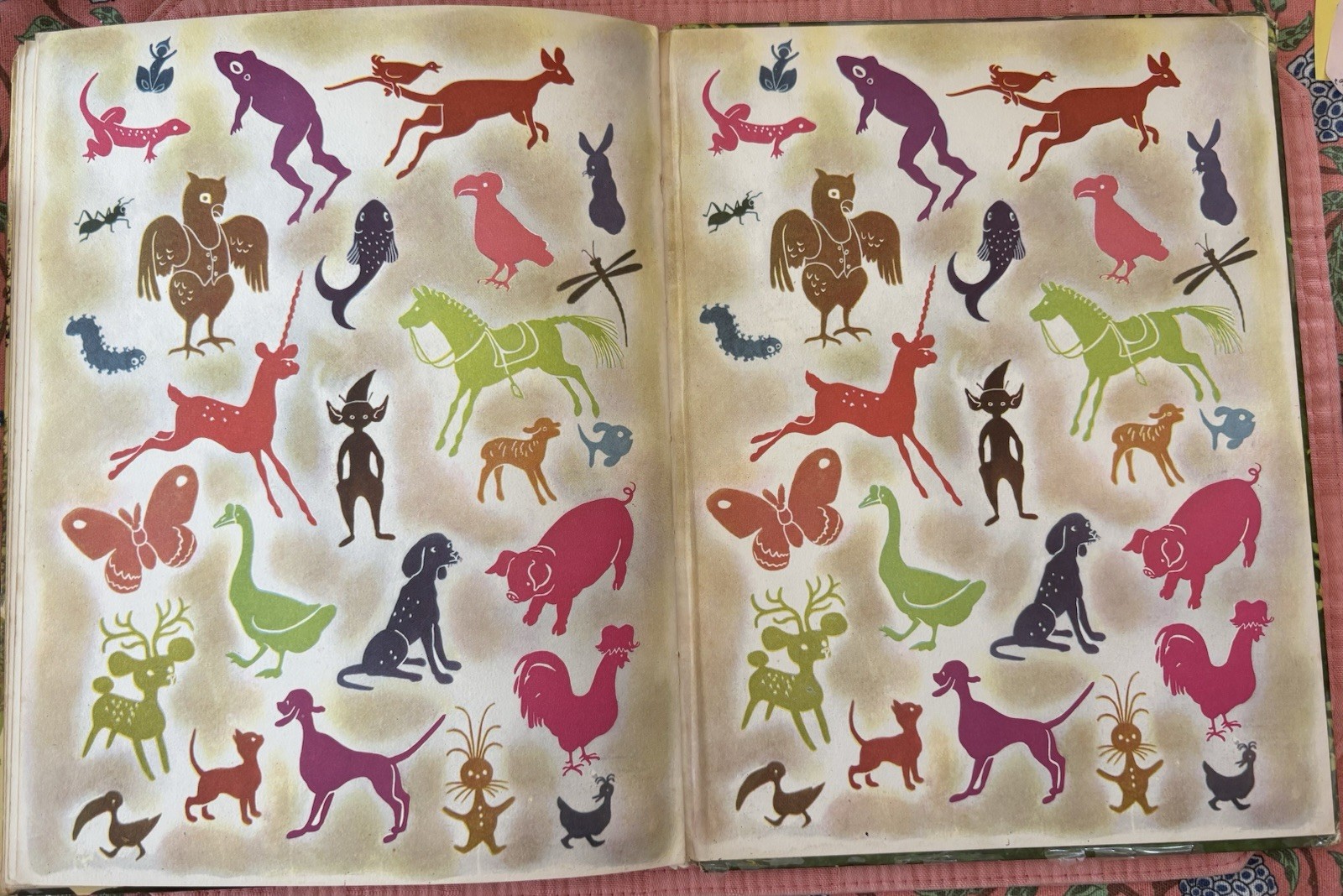 The Big Golden Book of Poetry HC Illustrated Golden Press 1940s Ages 4-8