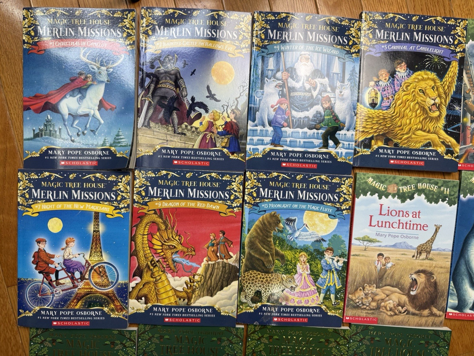 Magic Tree House Lot – Merlin Missions, Box Set books 5-8 14 total