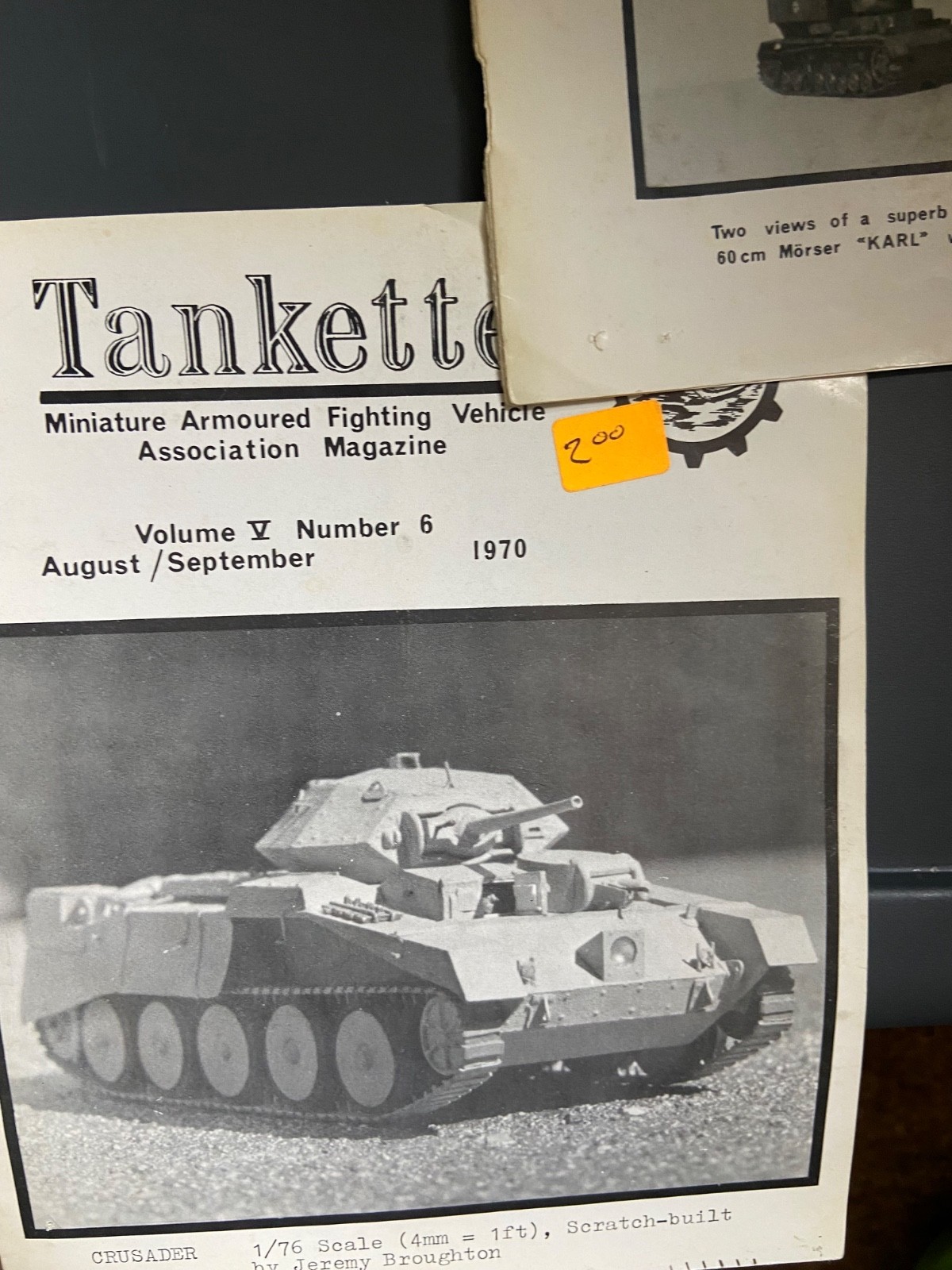 LOT OF 5 TANKETTE MAGAZINES MINIATURE ARMOURED FIGHTING VEHICLES 1970-1971