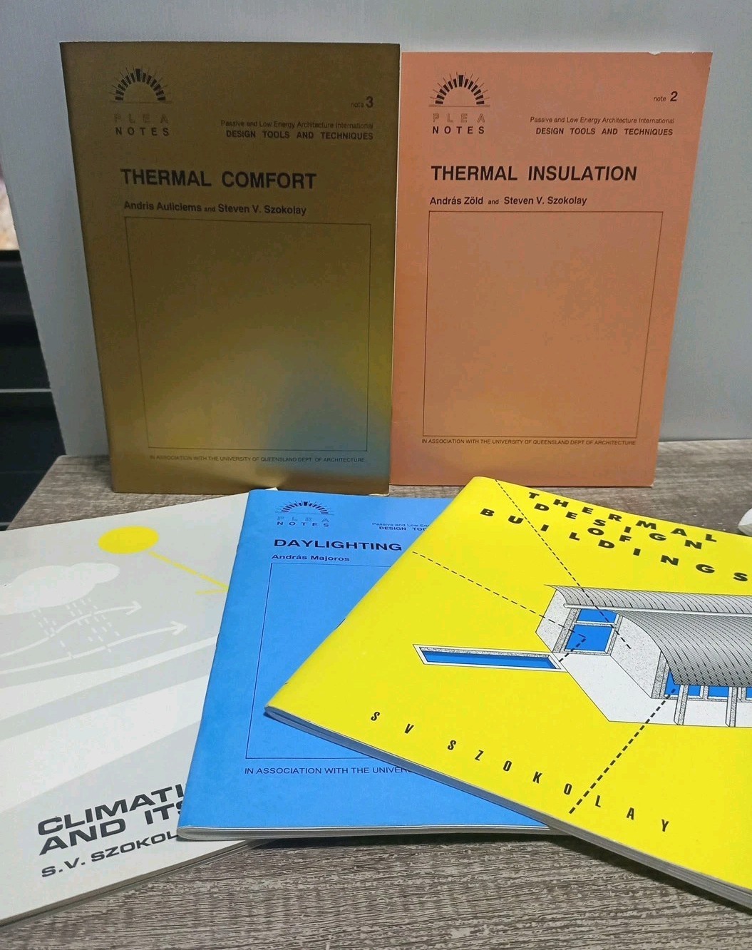 Steven V. Szokolay Architectural Science Books X5
